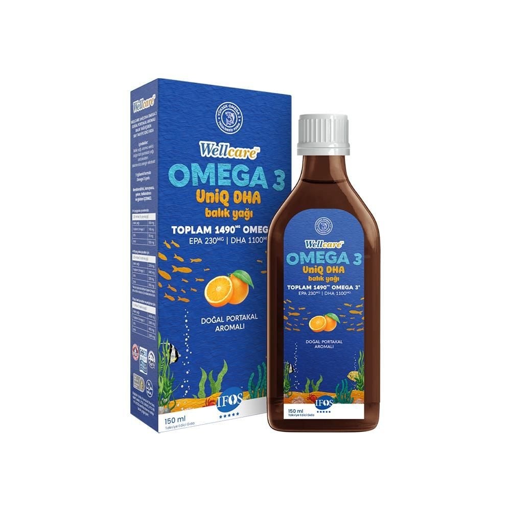 Wellcare Omega 3 UniQ DHA Portakal Şurup