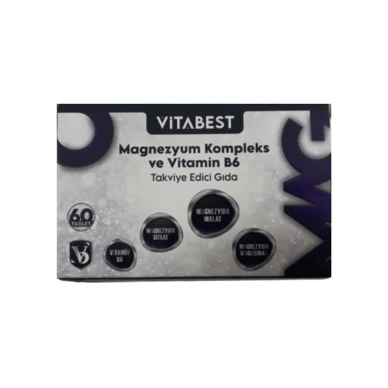 Vitabest Magnezyum Kompleks B6 60 Tablet