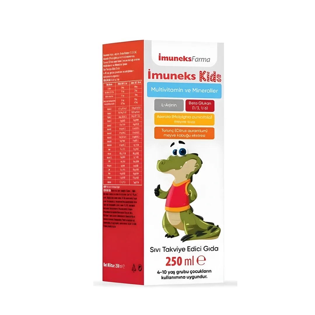Imuneks Kids Multivitamin ve Mineraller Şurup 250 ml