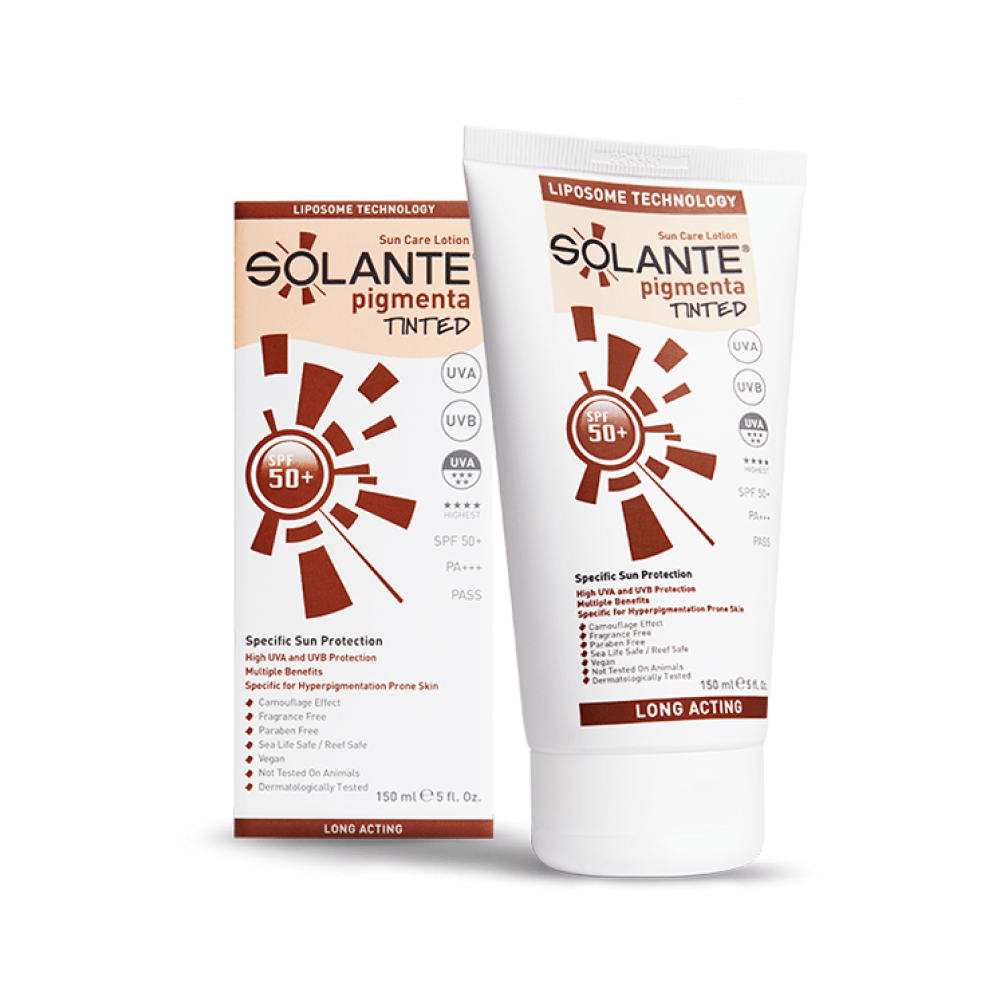 Solante Pigmenta-Tinted SPF 50+ Güneş Koruyucu  Losyon 150 ml