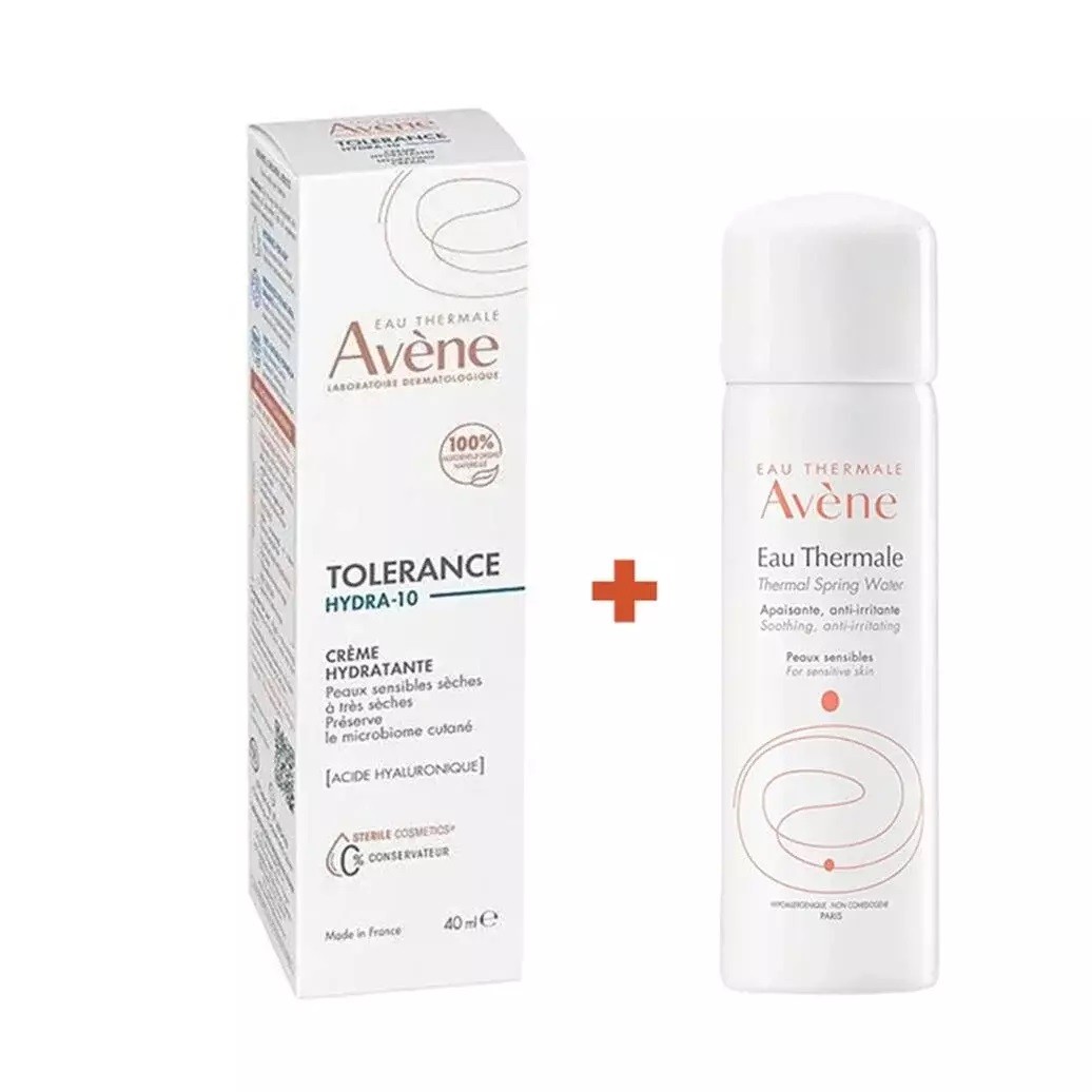 Avene Tolerance Hydra-10 Hydrating Cream 40 ml + Termal Su 50 ml Set