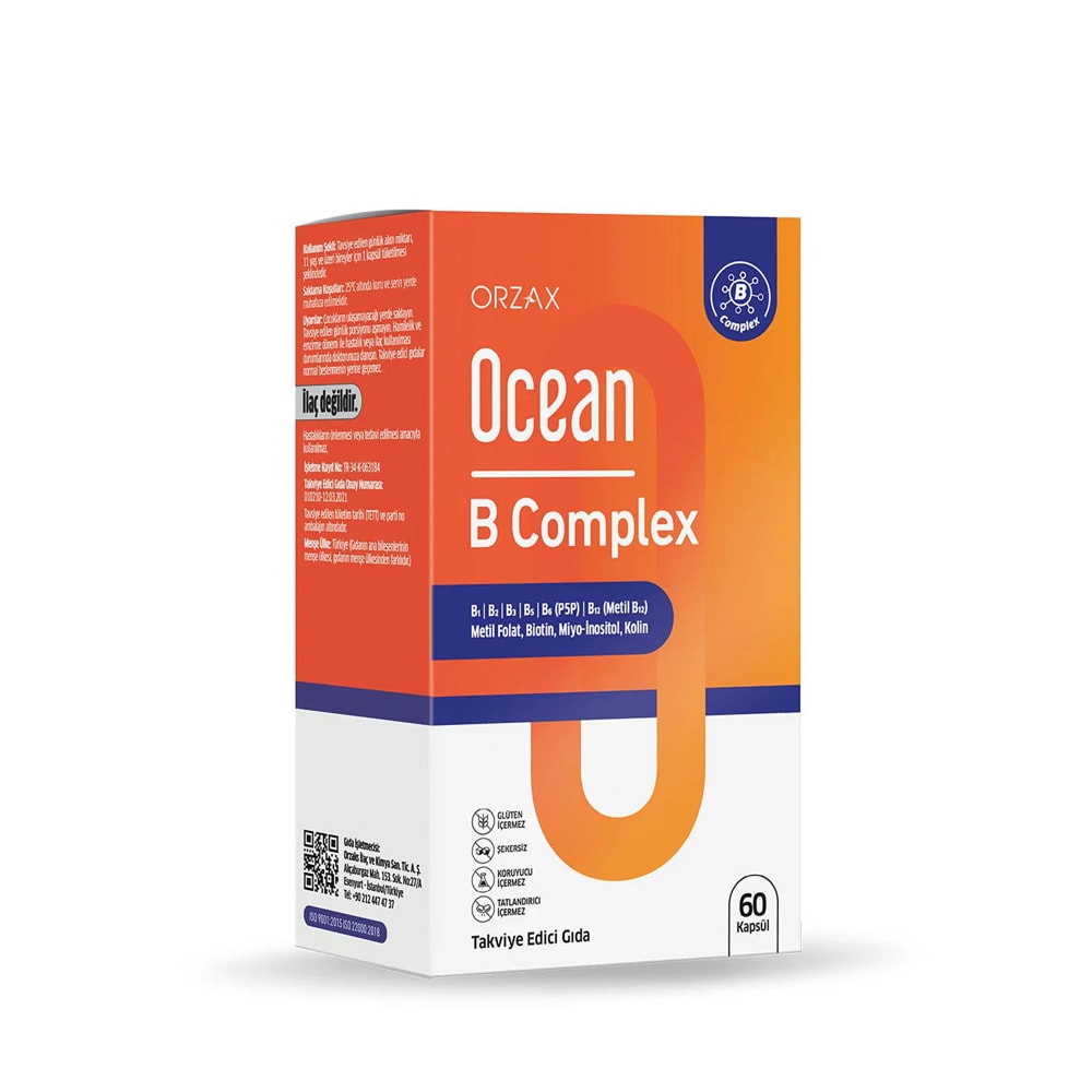 Orzax Ocean B Complex 60 Kapsül
