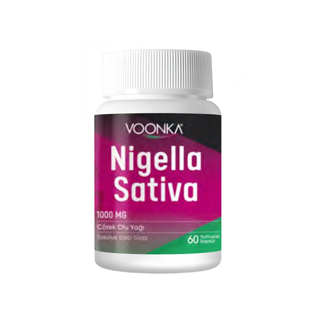 Voonka Nigella Sativa Çörek Otu Yağı 1000 mg 60 Kapsül