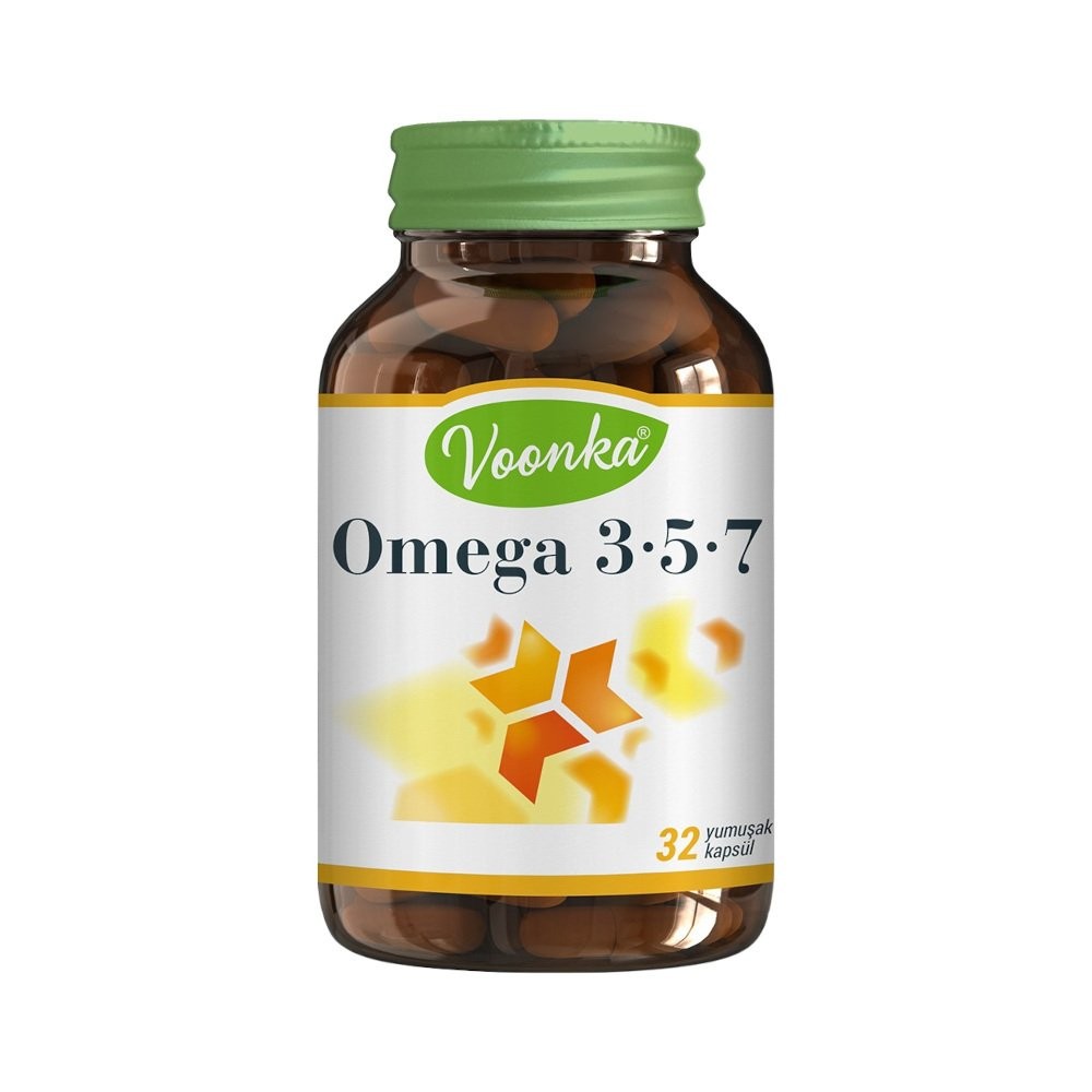 Voonka Omega 3-5 ve 7 İçeren 32 Kapsül
