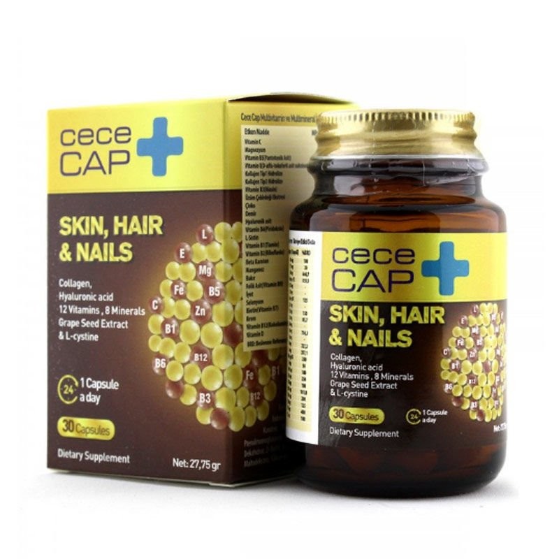 Cecemed Cececap Skin Hair Nails 30 Kapsül