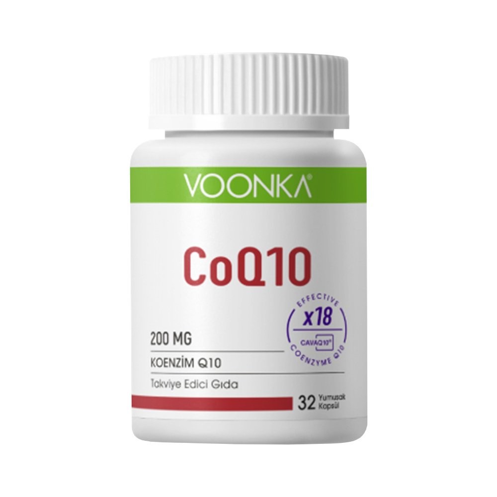 Voonka CoQ10 200 mg Koenzim 32 Yumuşak Kapsül