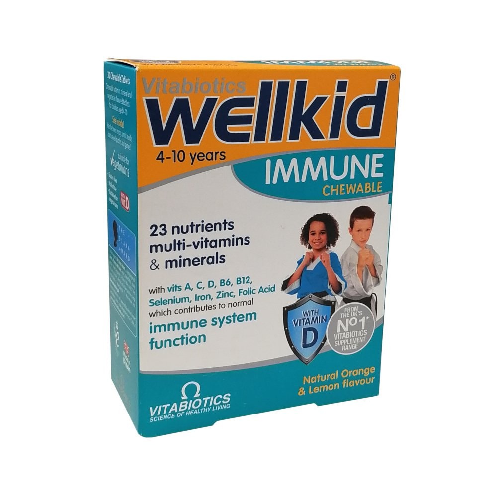 Vitabiotics Wellkid Immune Chewable Çiğnenebilir 30 Tablet