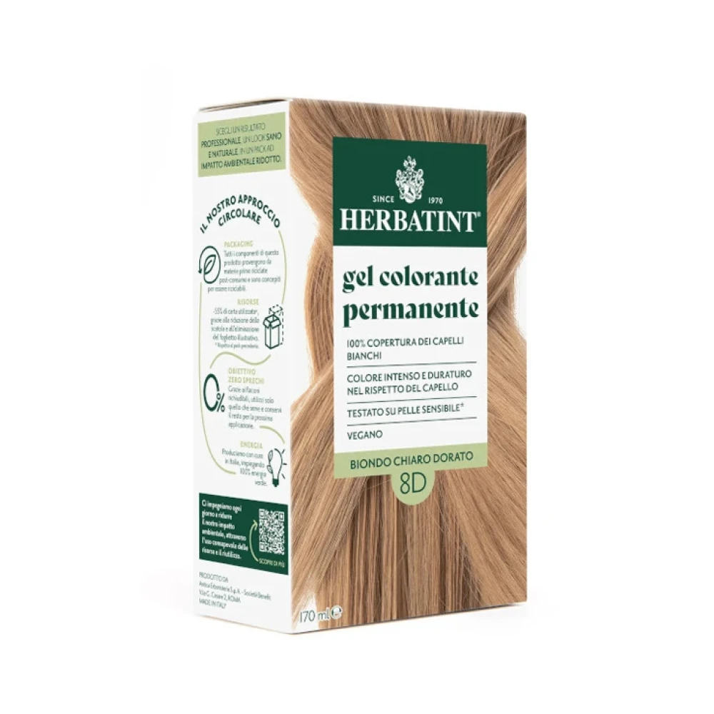 Herbatint Light Golden Blonde 8D Açık Altın Sarısı Saç Boyası 170 ml