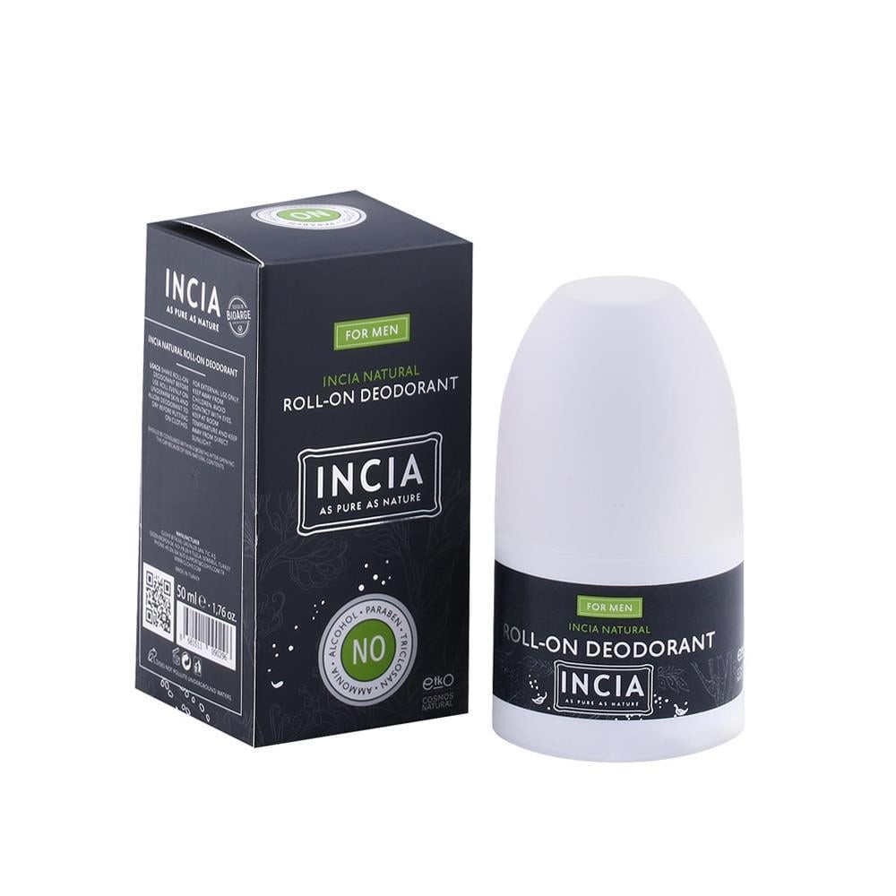 INCIA Erkekler İçin Doğal Roll-On Deodorant 50 ml