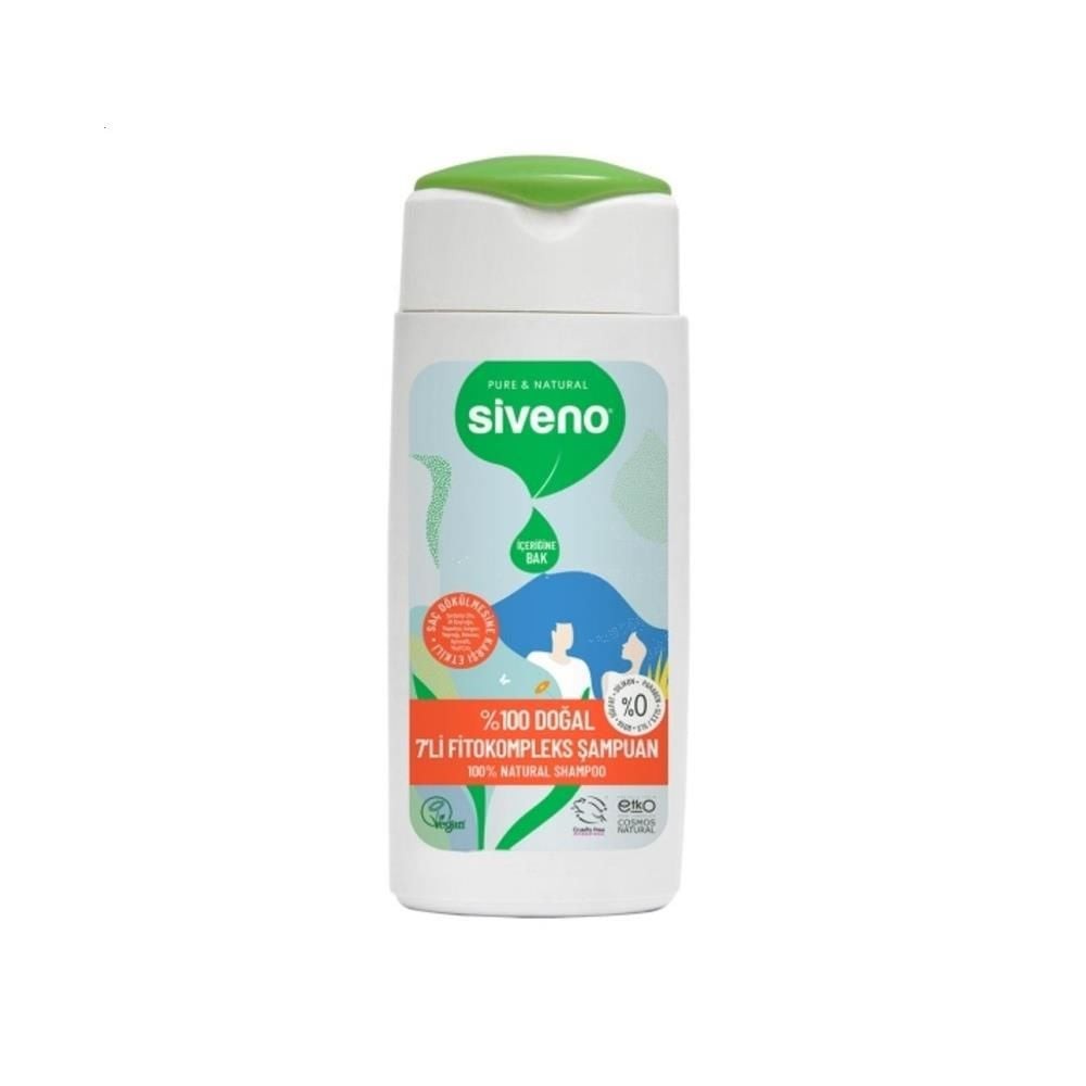 Siveno %100 Doğal 7li Fitokompleks Şampuan 300 ml