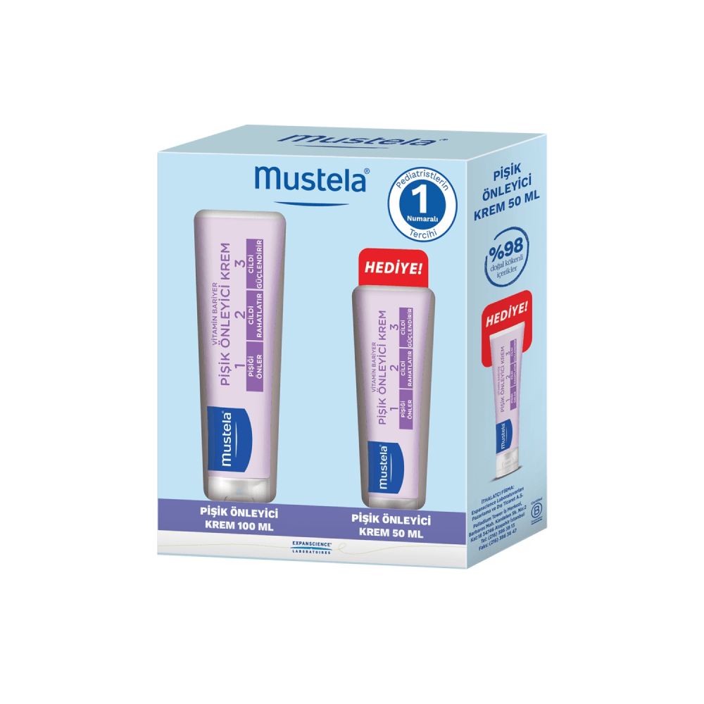 Mustela Vitamin Barrier 1-2-3 Cream Pişik Önleyici Krem 100 ml + 50 ml