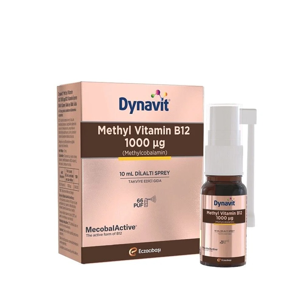 Dynavit Methyl Vitamin B12 Dil Altı Sprey 10 ml