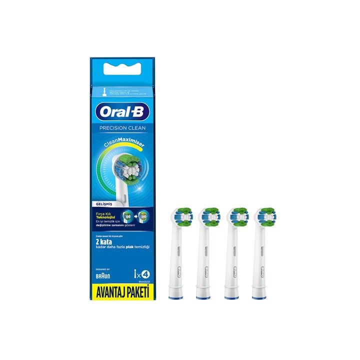 Oral-B Clean Maximiser Precision Clean Diş Fırçası Yedek Başlığı 4lü