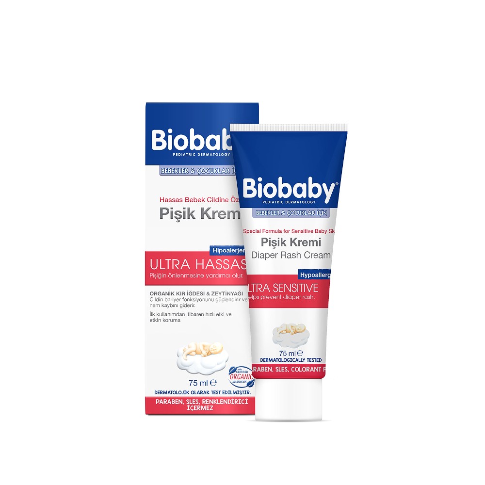 Biobaby Bebek Pişik Giderici Krem 75 ml