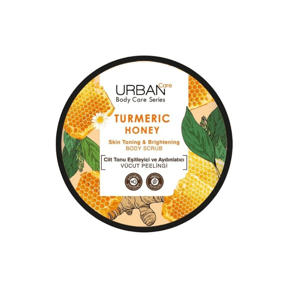 Urban Care Turmeric Honey Cilt Tonu Eşitleyici ve Aydınlatıcı Vücut Peeling 200 ml