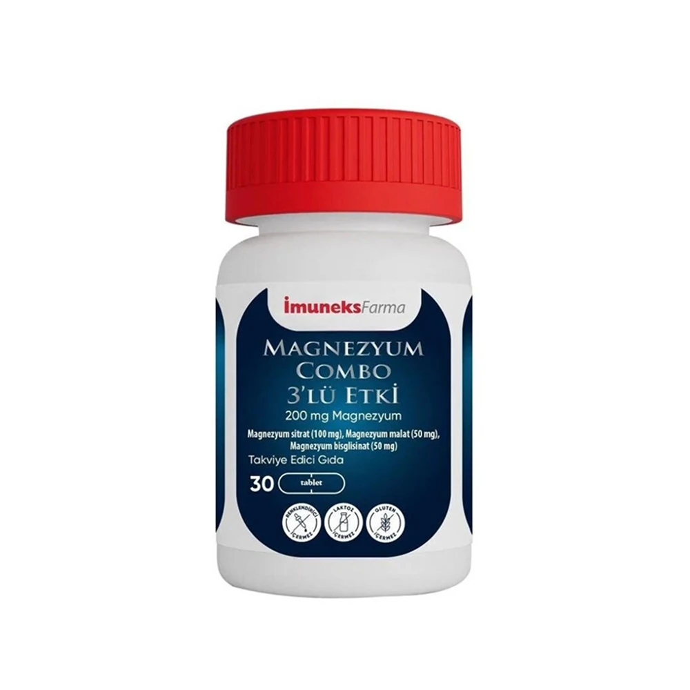 İmuneks Magnezyum Combo 3'lü Etki 30 Tablet