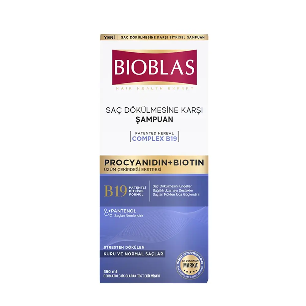 Bioblas Procyanidin + Biotin Saç Dökülmesi Karşıtı Anti Stress Şampuan