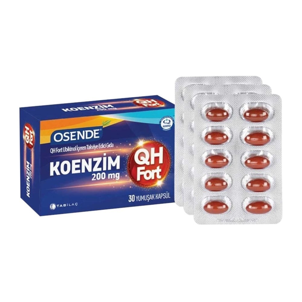 Osende Koenzim 200 mg QH Fort 30 Yumuşak Kapsül