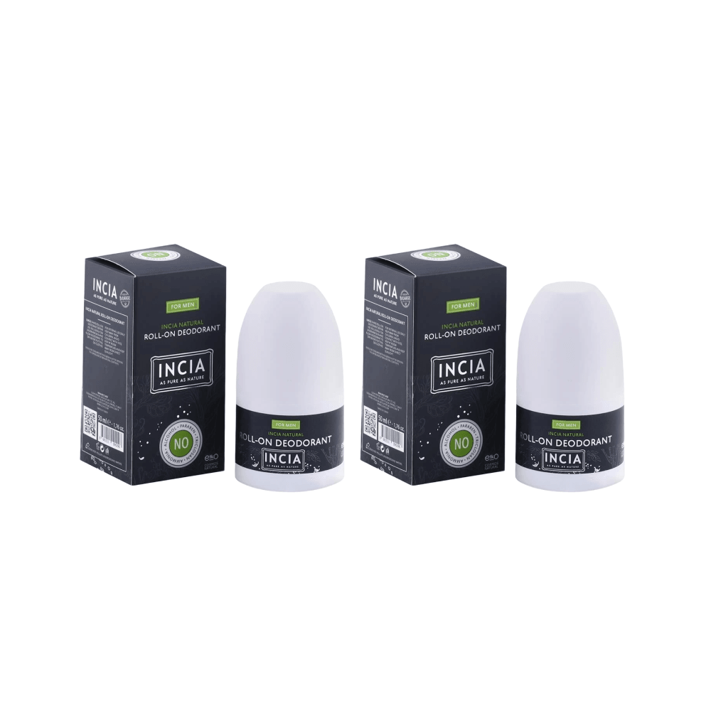 Incia Erkekler İçin Doğal Roll-On Deodorant 50 ml x 2 Adet