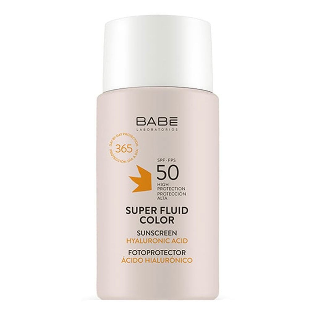 Babe Super Fluid Spf50+ Renkli Güneş Koruyucu Yüz Kremi 50 ml