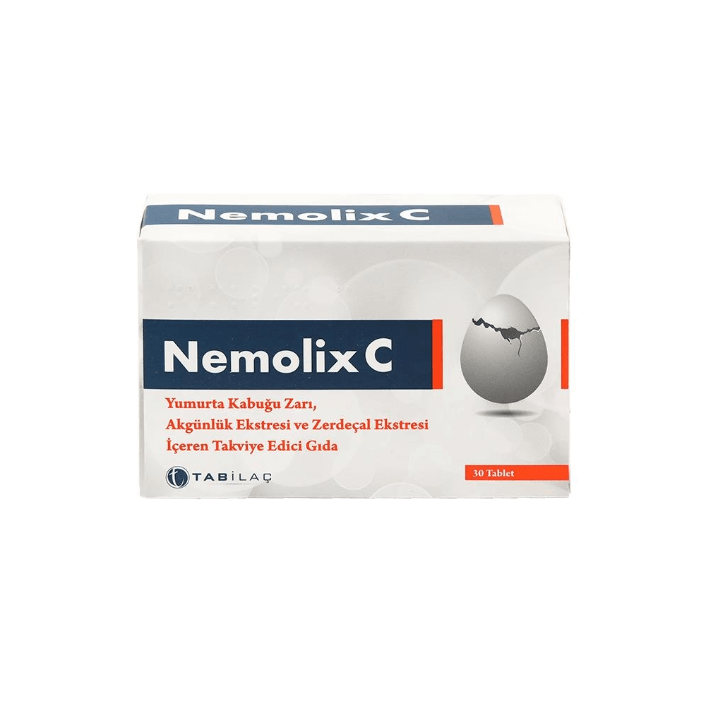 Nemolix C Yumurta Kabuğu Zarı 30 Kapsül