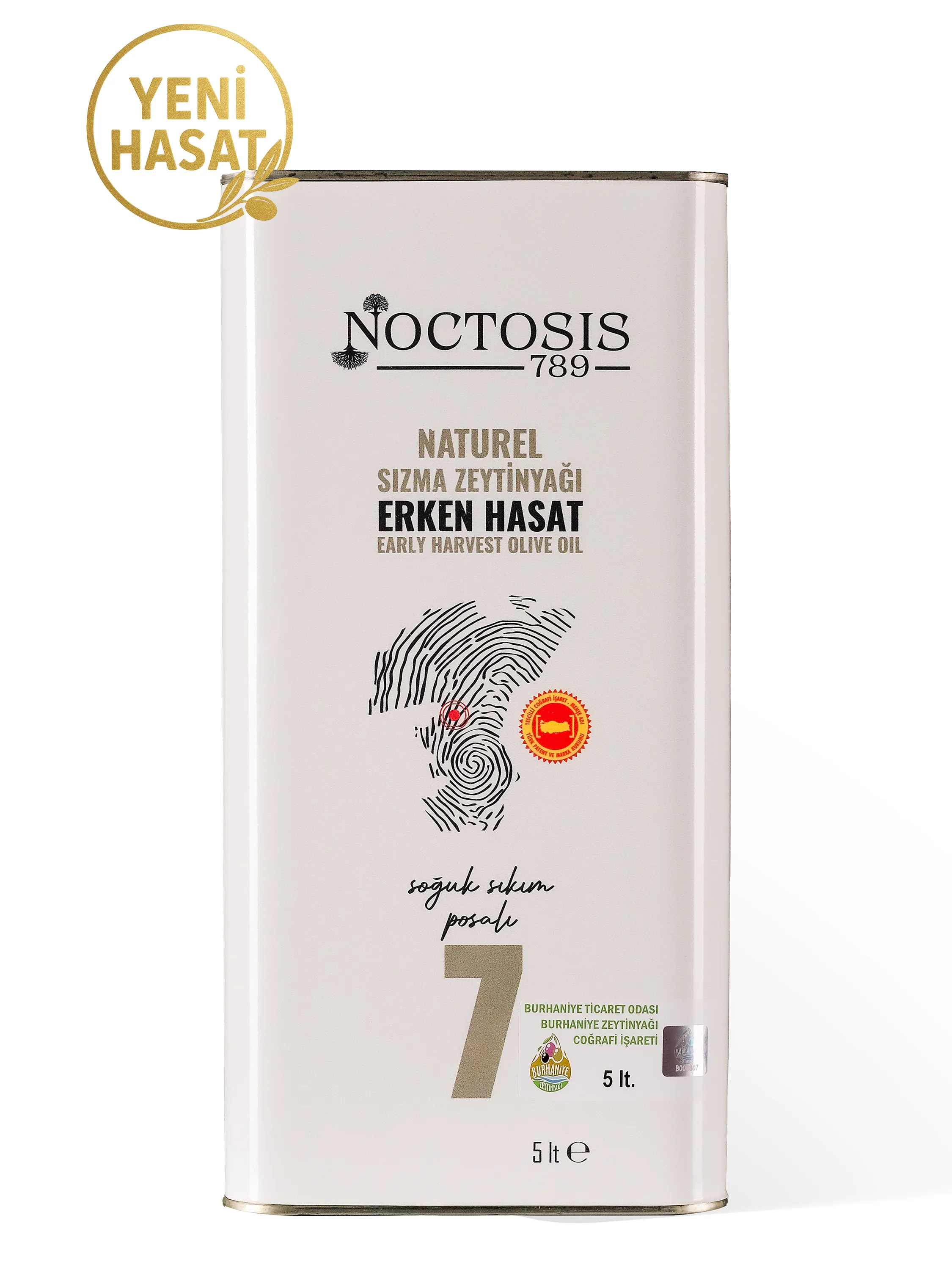 Yeni Hasat - No:7 Erken Hasat Zeytinyağı 5 Lt