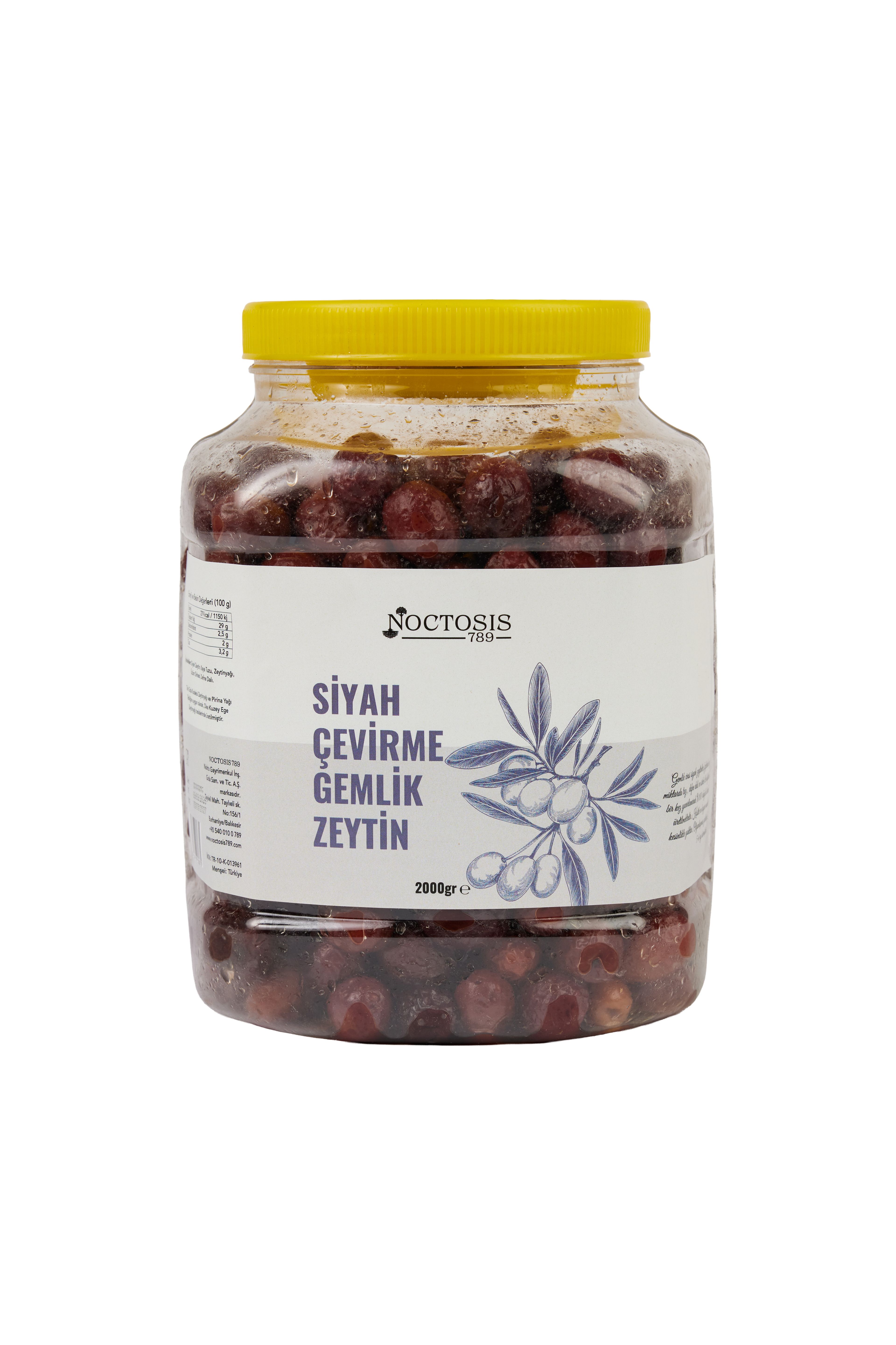 Siyah Gemlik Çevirme Zeytin 2 kg
