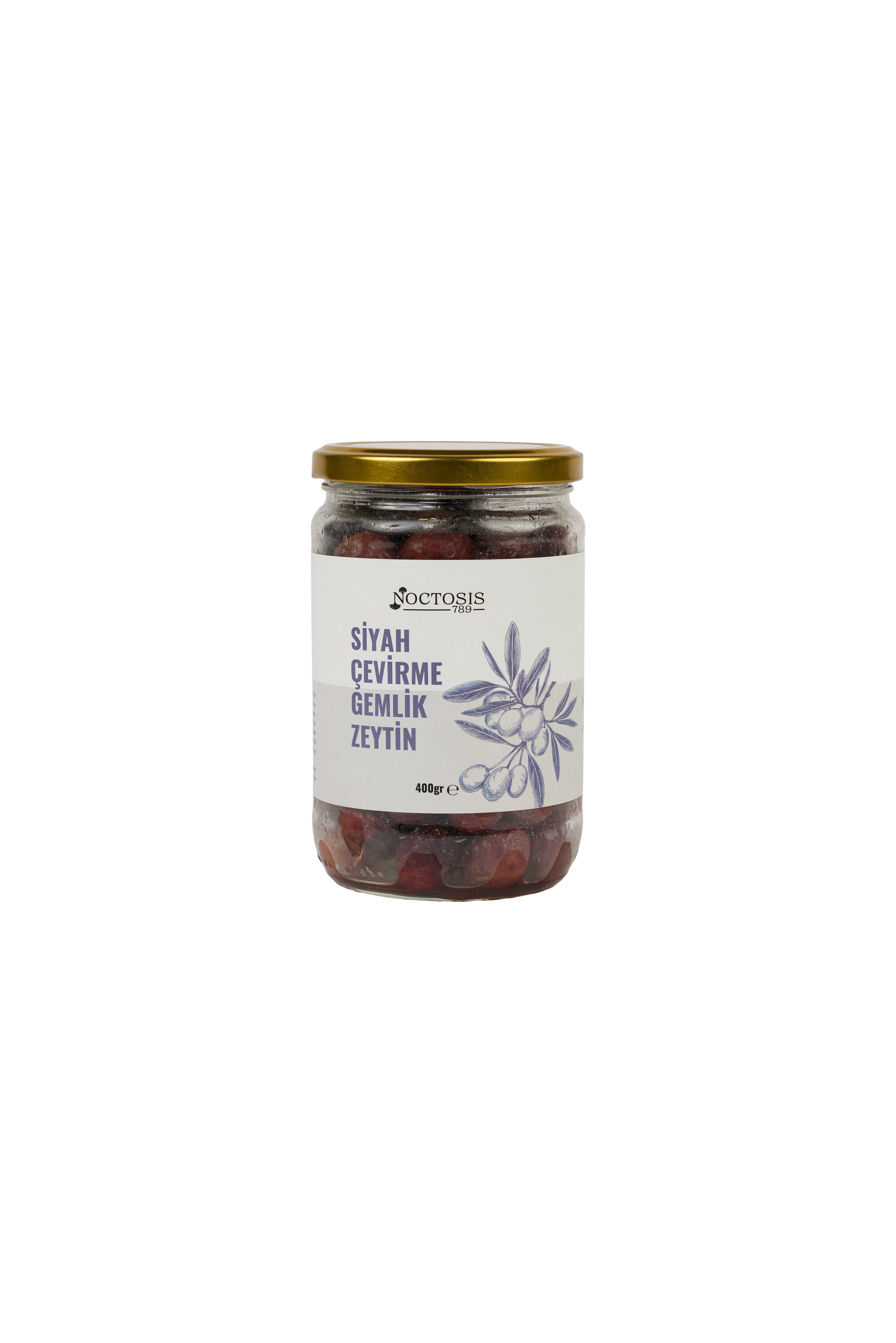 Siyah Gemlik Çevirme Zeytin 400 gr