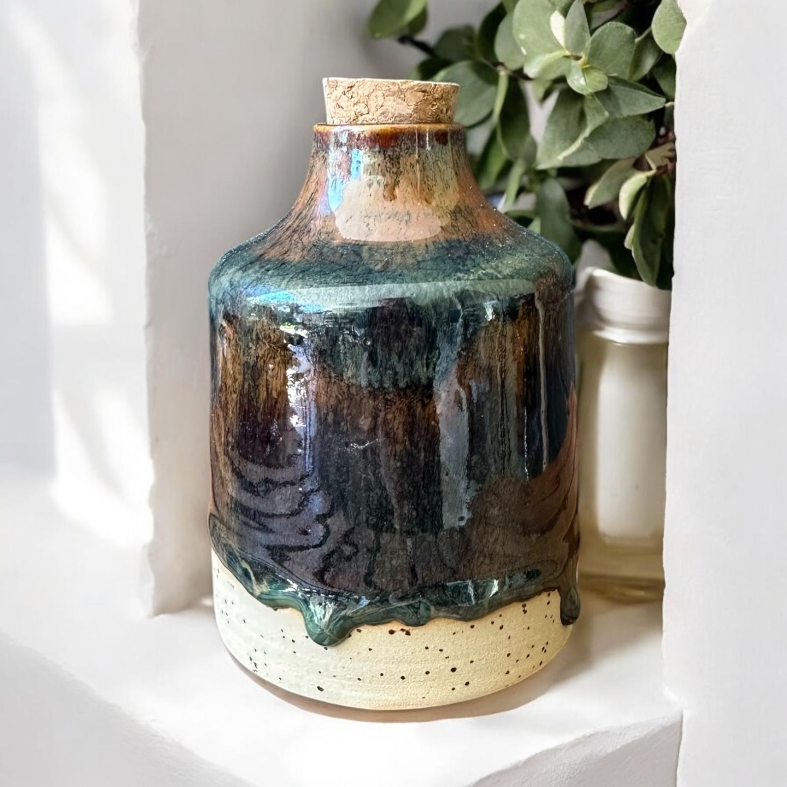 Olea Ambaris 12cm-250ml Seramik Yağdanlık