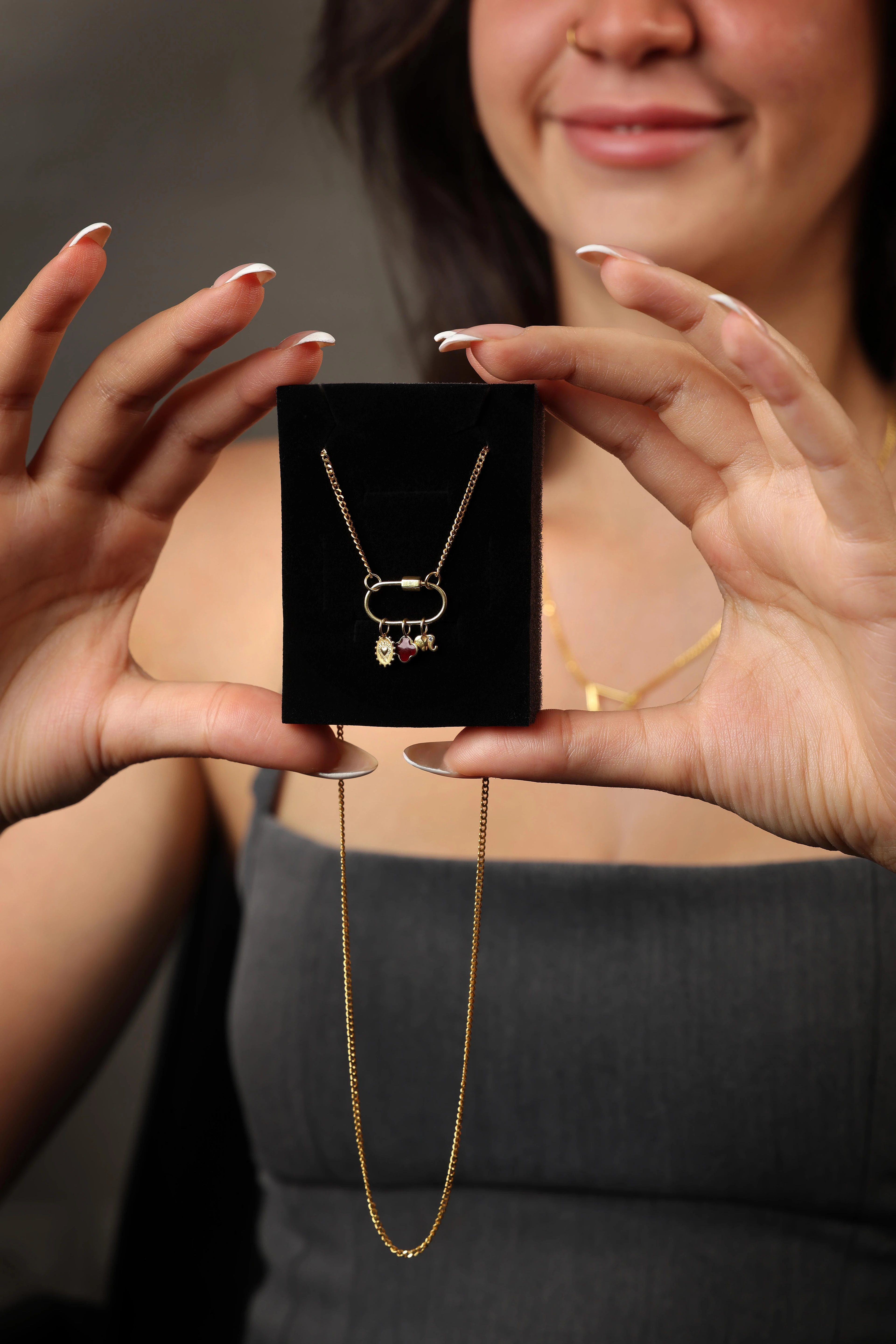 Charm Kilidi Kombin Kolye