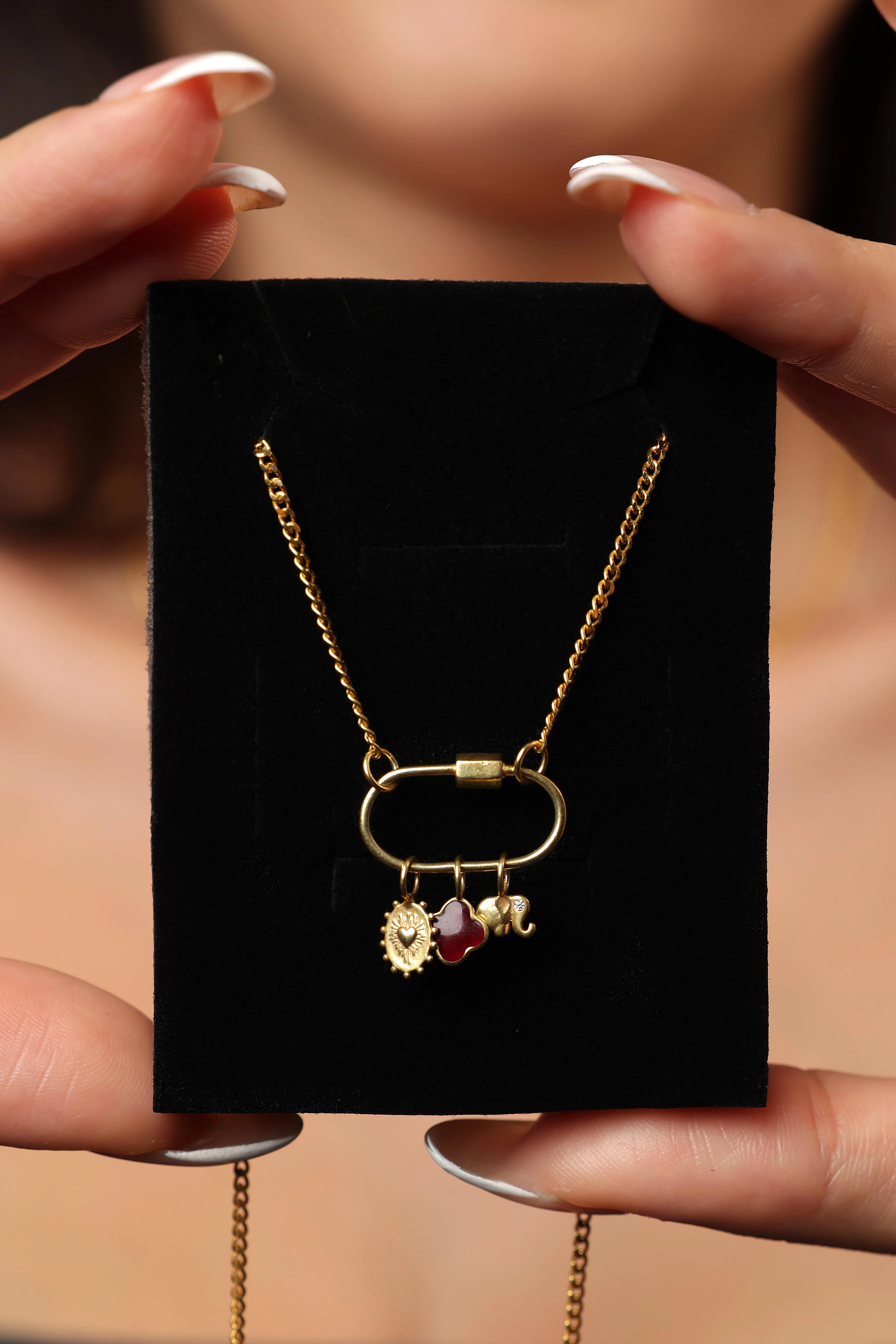 Charm Kilidi Kombin Kolye