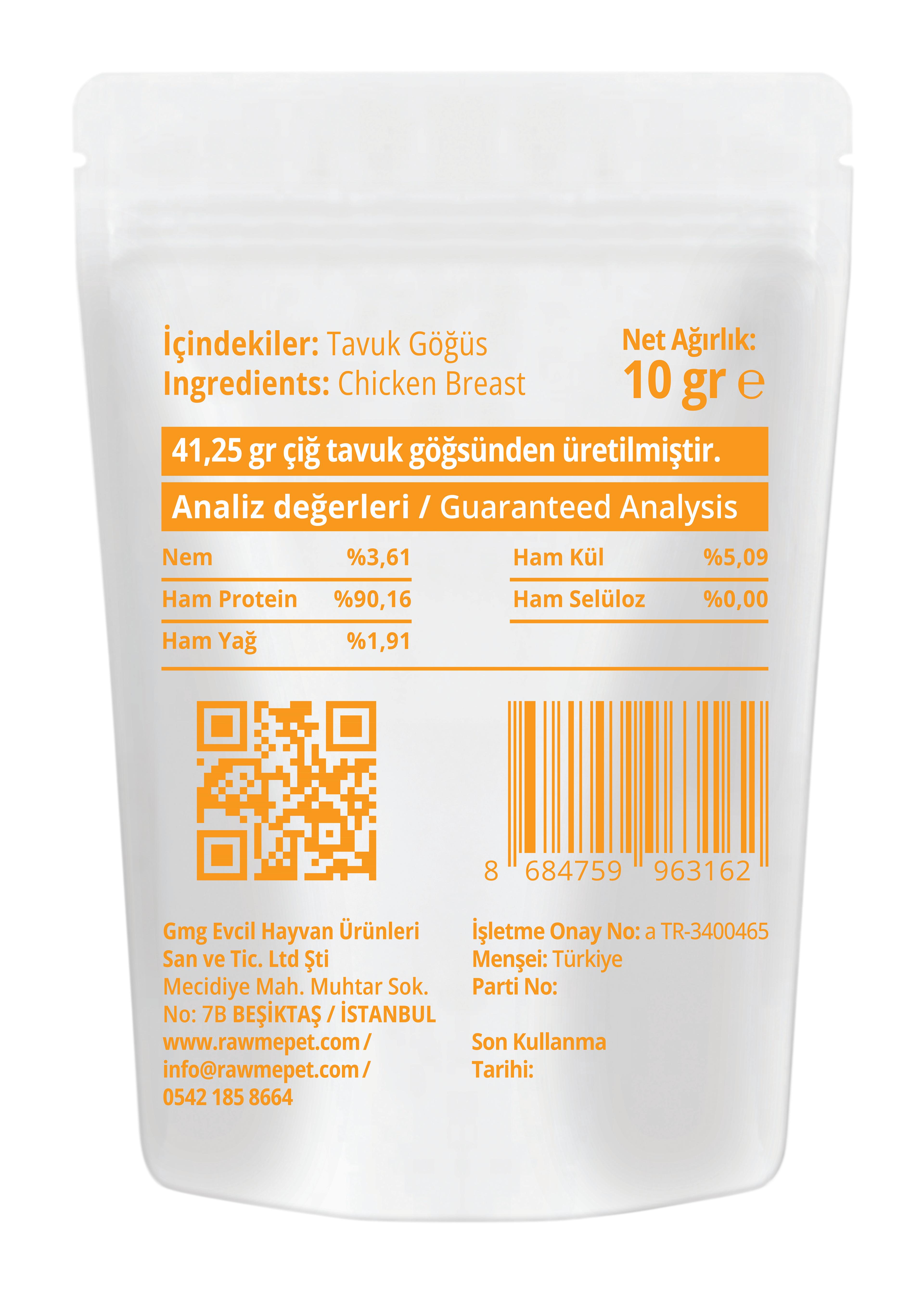 Tavuk Göğüs Mini Paket 10 gr