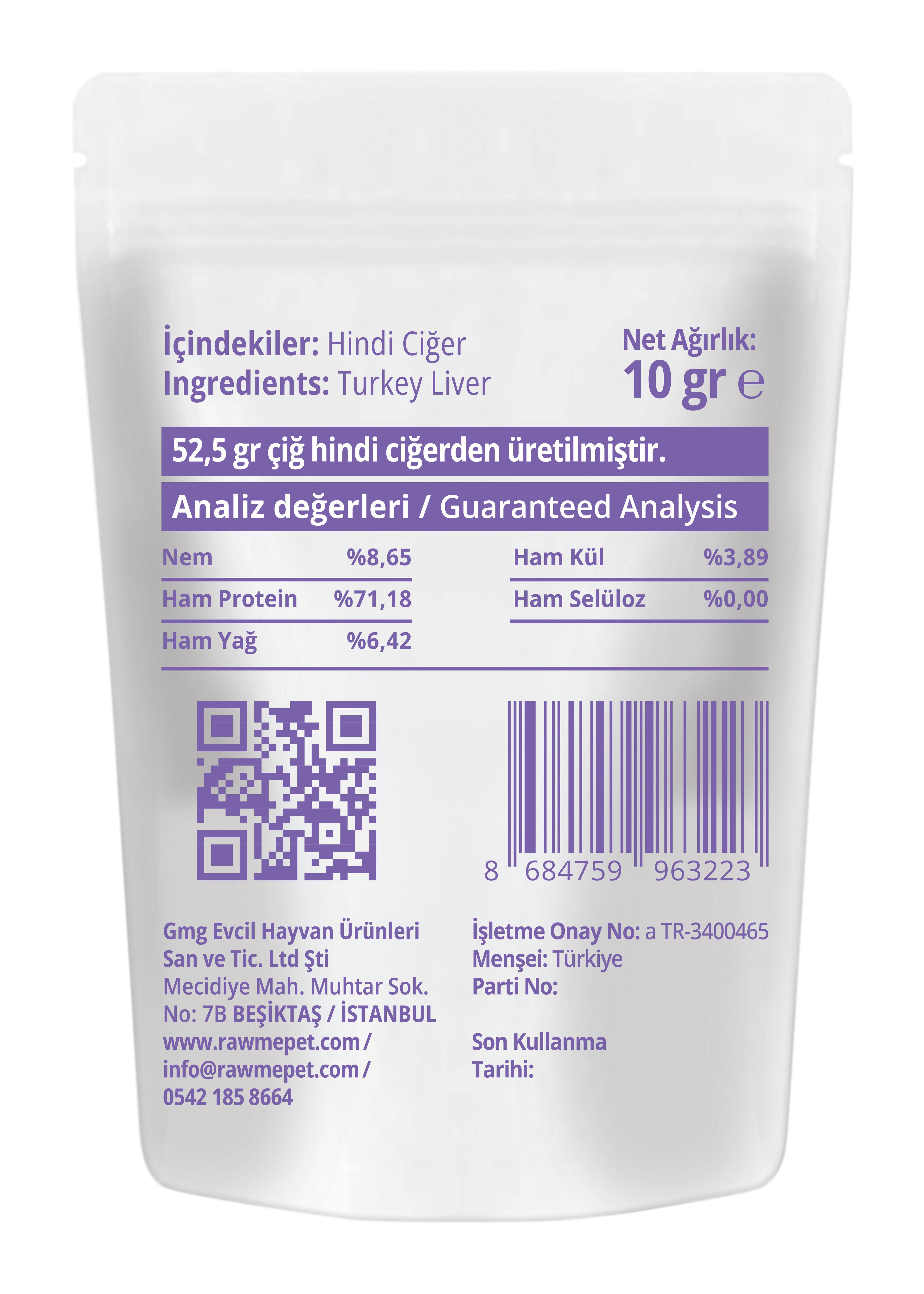 Hindi Ciğer Mini Paket 10 gr