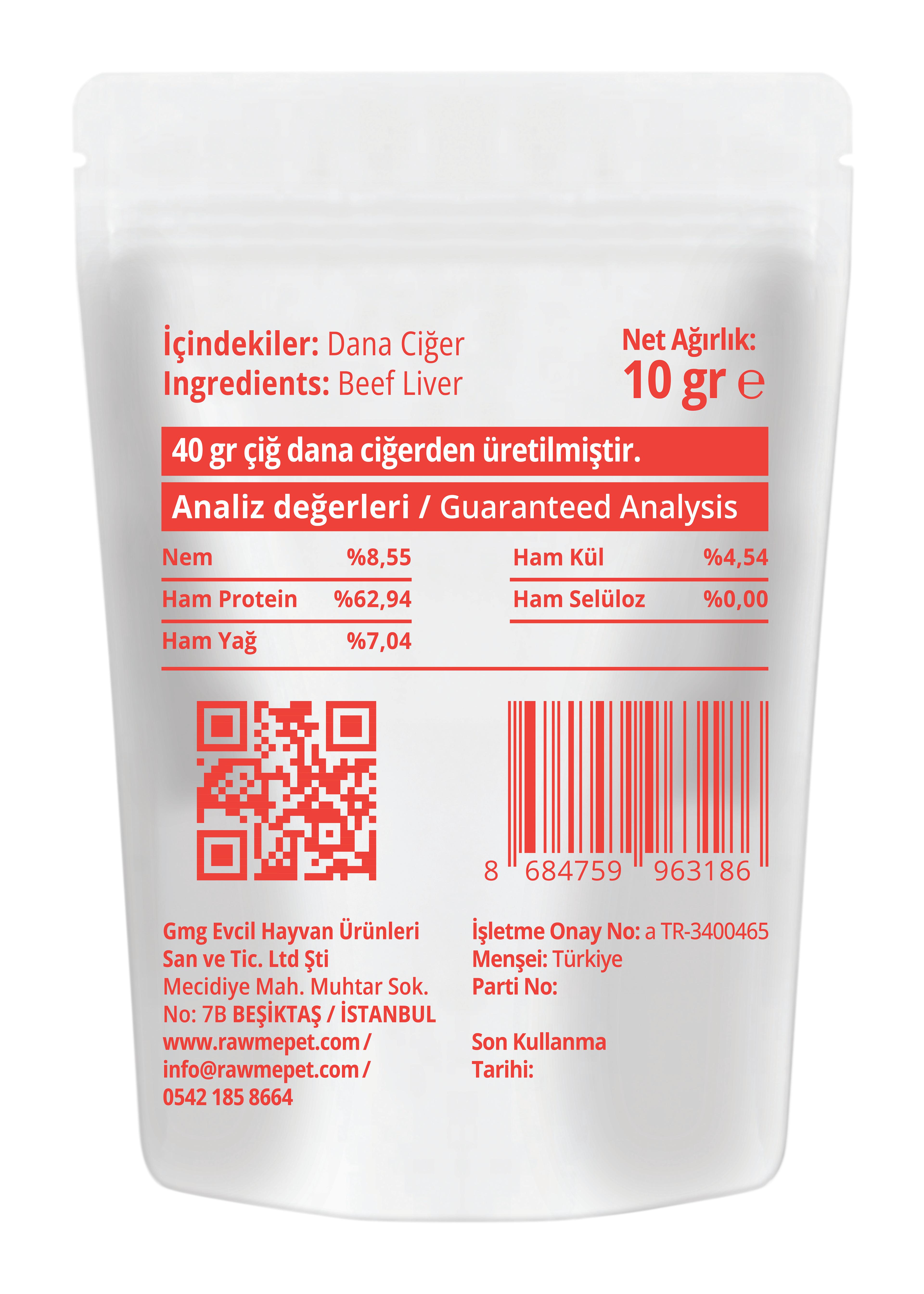 Dana Ciğer Mini Paket 10gr