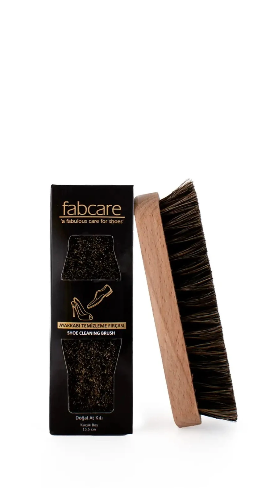 At Kılı Cilalı Ahşap Fırça 13.5 Cm image