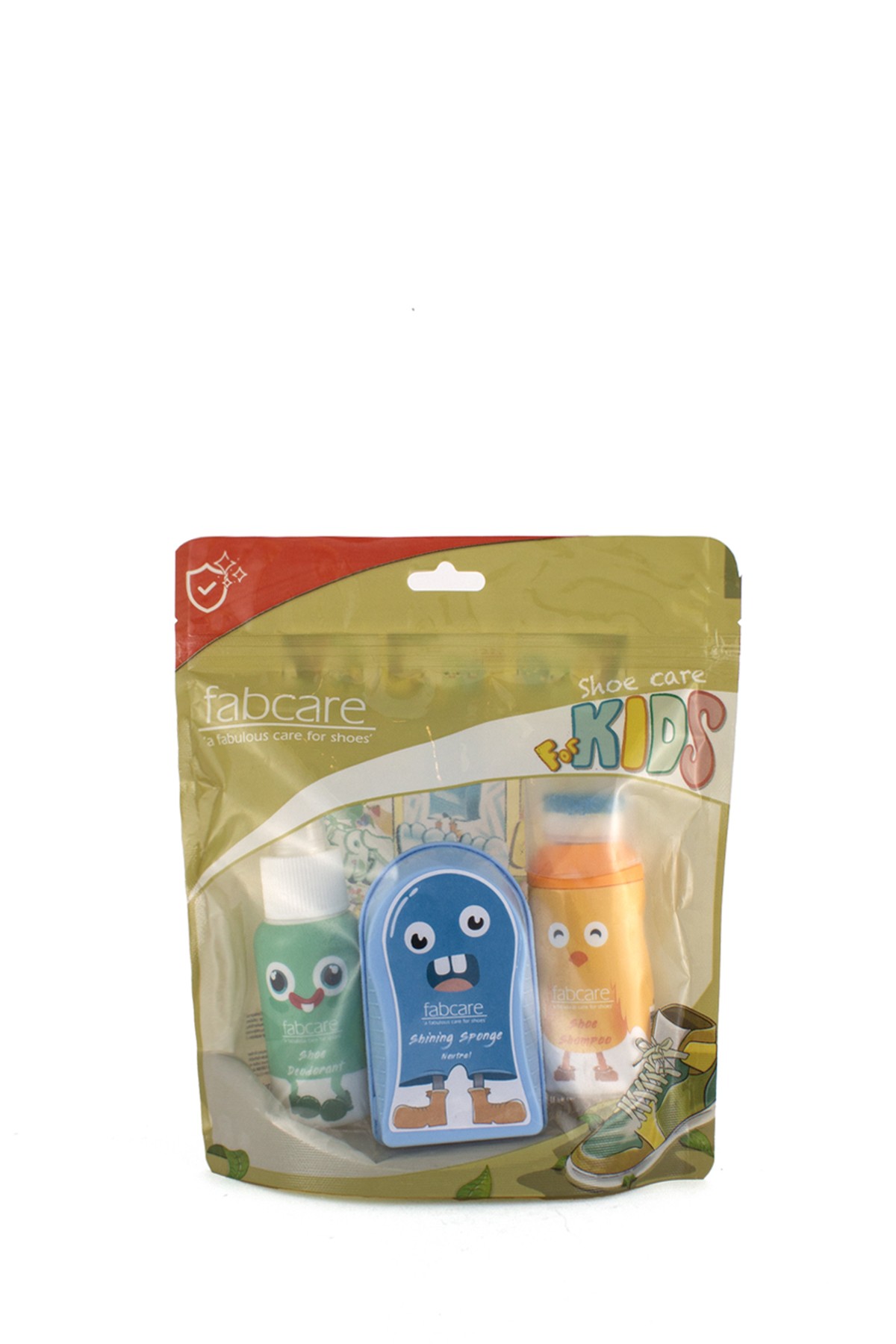 Çocuk Ayakkabı Bakım Seti - 3'lü (Deodorant + Şampuan + Parlatıcı Sünger)