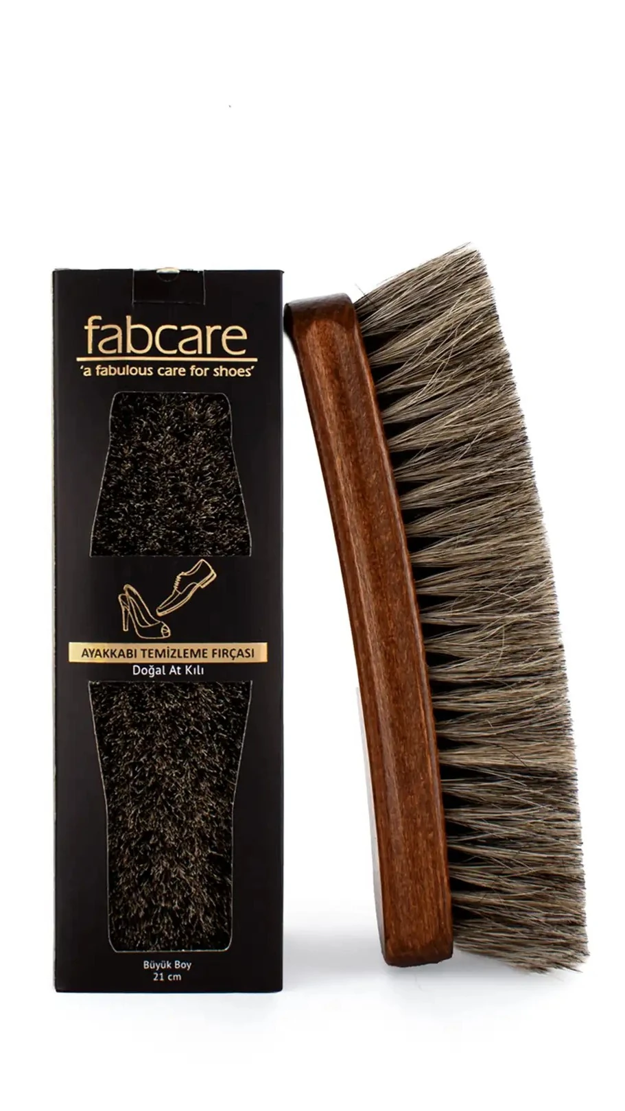 At Kılı Cilalı Ahşap Fırça 21 Cm  image