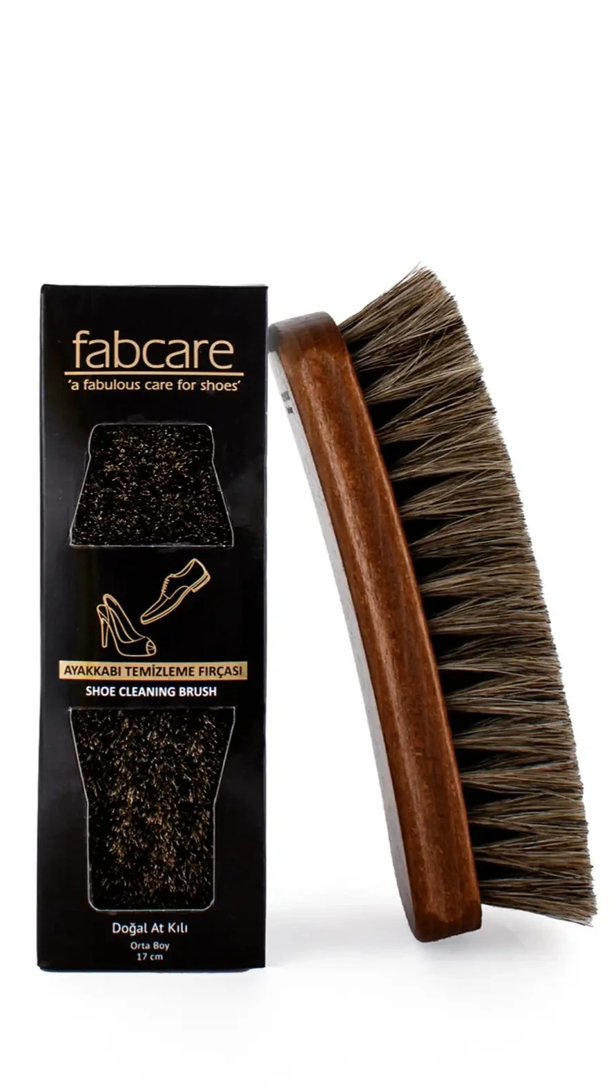 At Kılı Cilalı Ahşap Fırça 17 Cm image