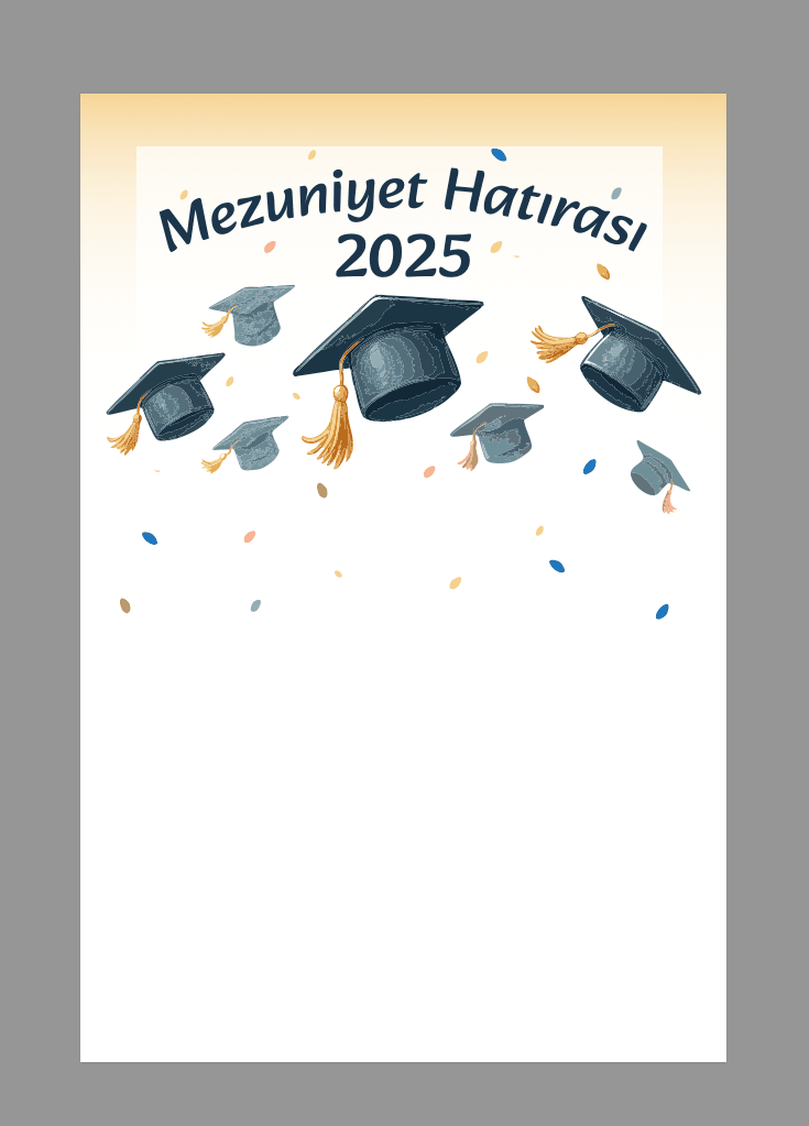 Mezuniyet Hatırası fotoğraf çekim fonu 100x150 cm branda 