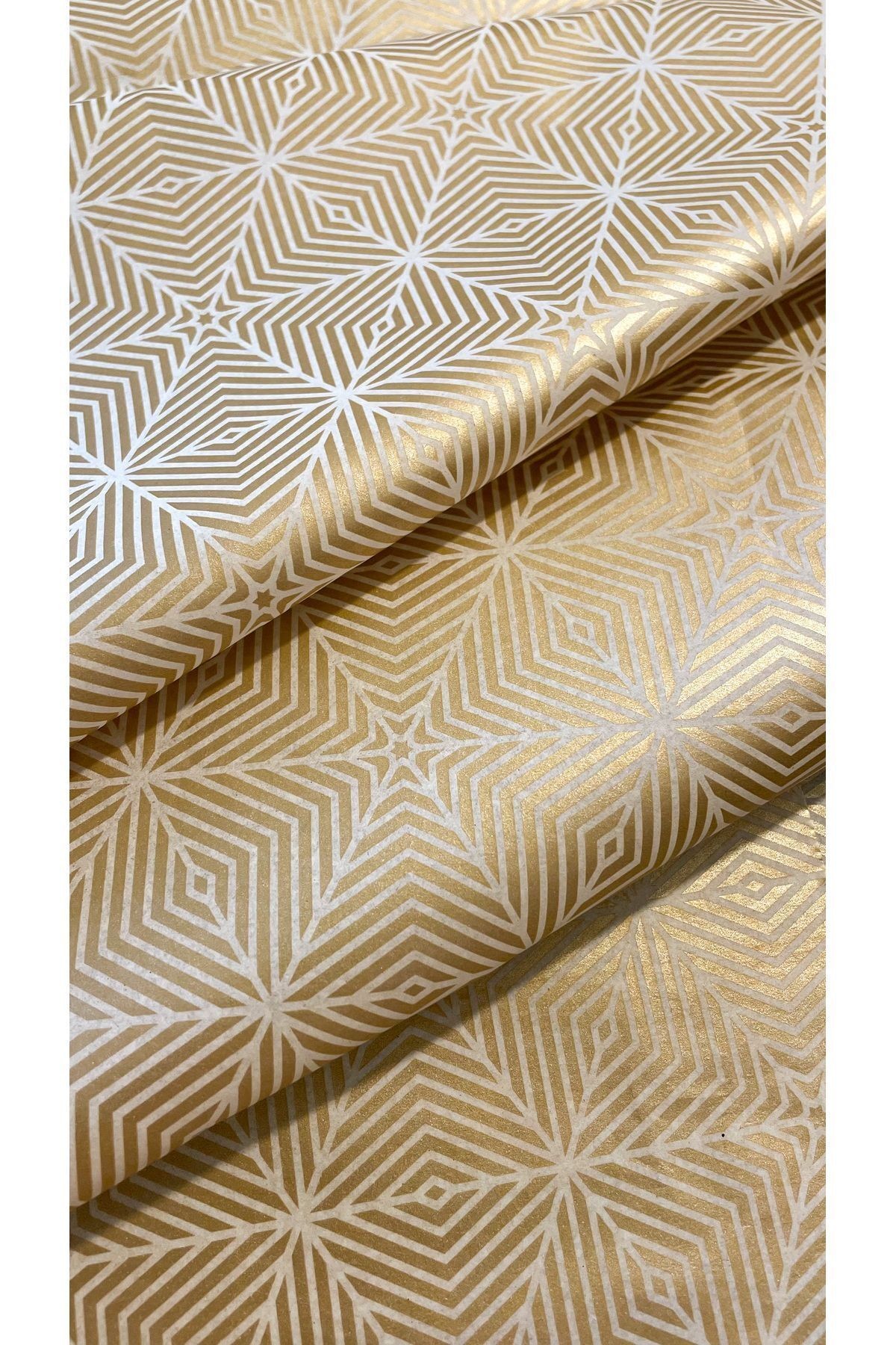 Pelur kağıdı gold yansımalı 50x70 cm 10 adet hediye paketi kağıdı, ambalaj kağıdı, altın rengi