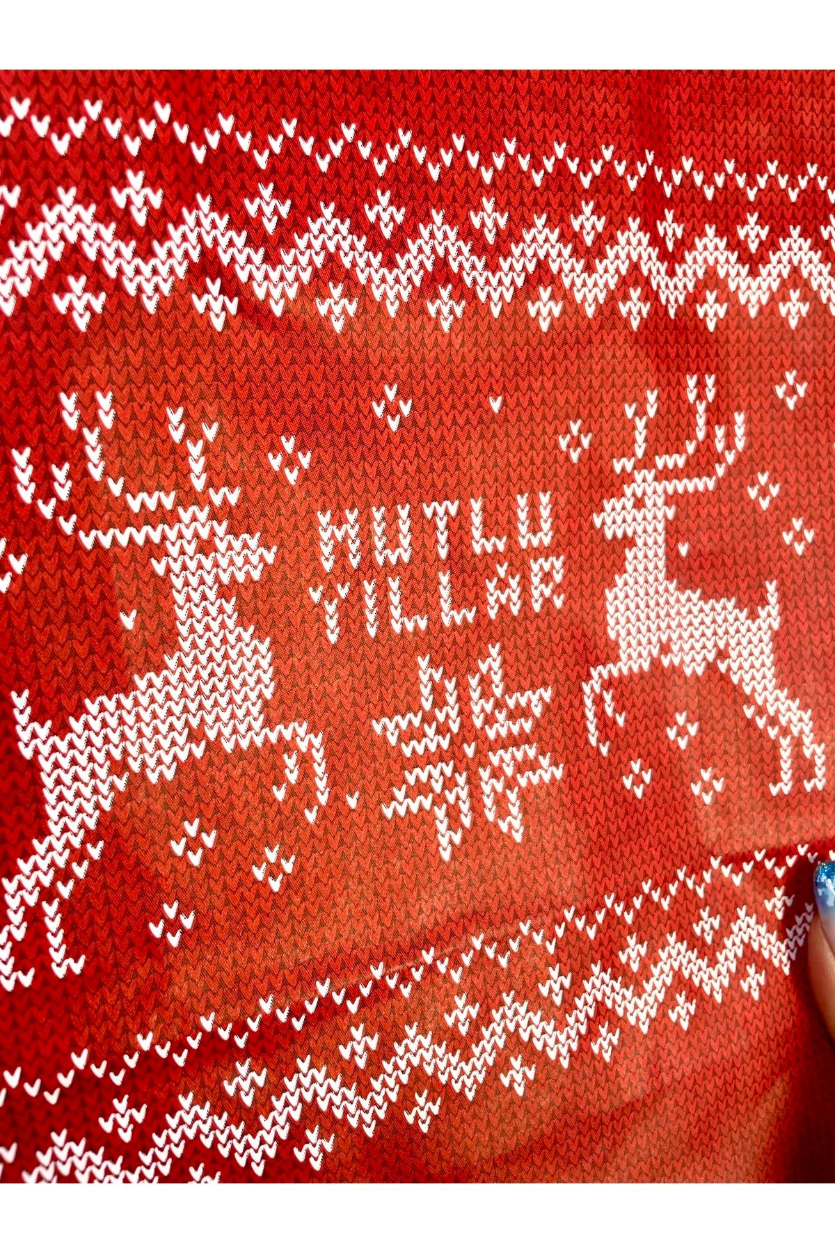 Yılbaşı Desenli Karton Çanta 1 Adet 25x12x31 Cm Mutlu Yıllar Desenli Büklüm Saplı Yılbaşı Hediyesi