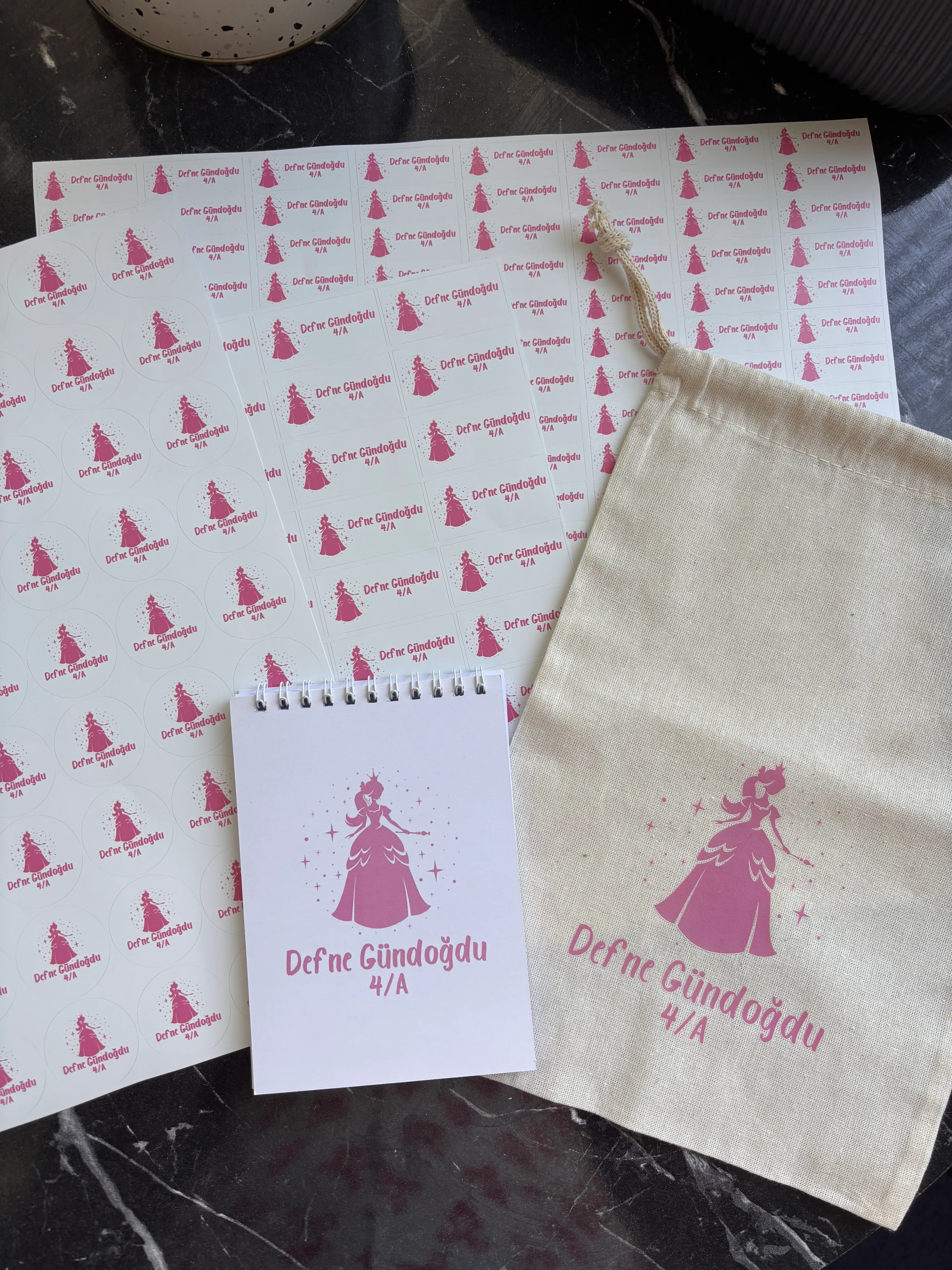 İsme Özel Çok Amaçlı Bez Kese 20x30 cm-1 Adet 