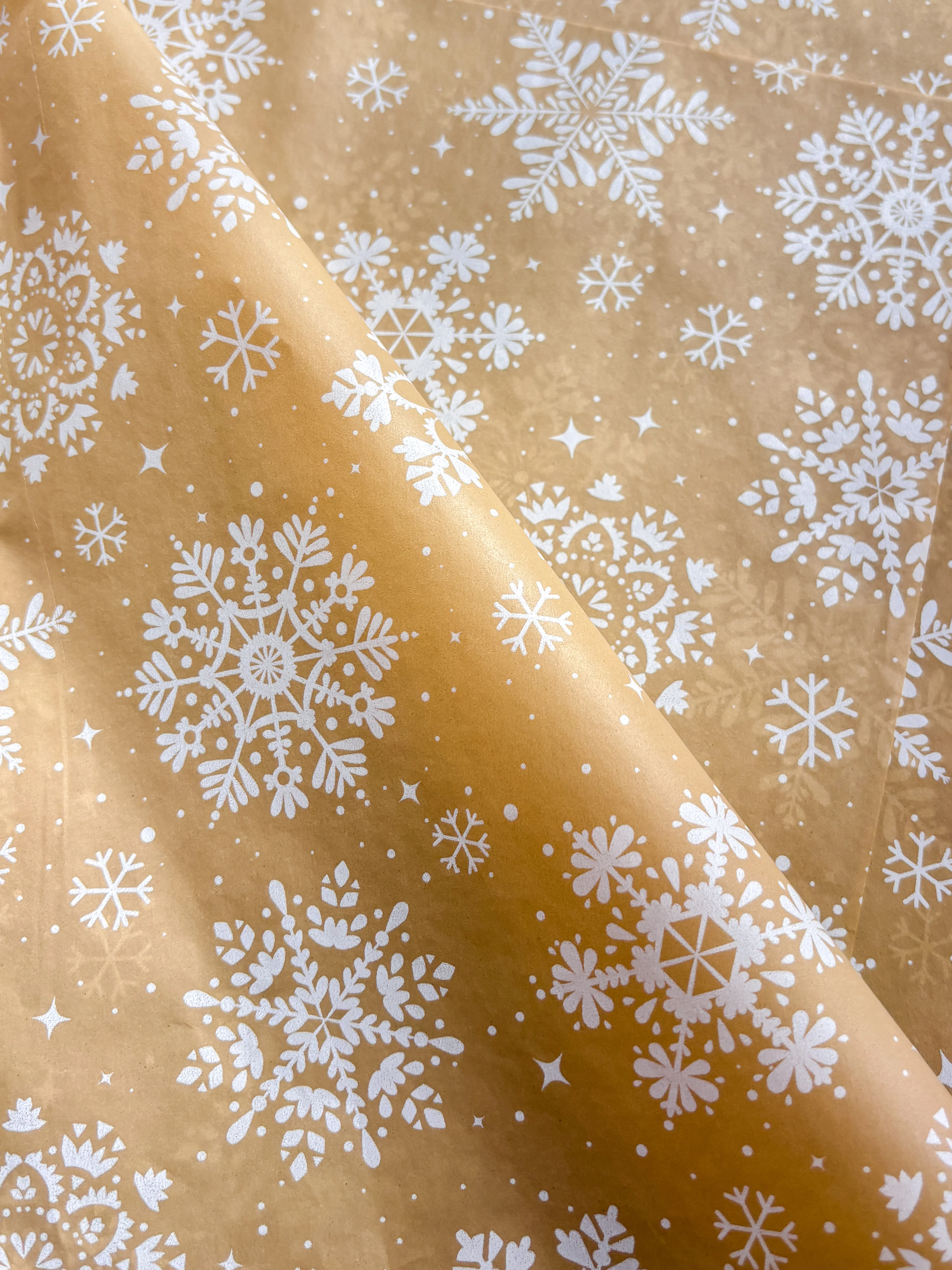 Kraft kar tanesi pelur kağıdı 10 adet 35x50 cm hediye paketi kağıdı, yılbaşı 