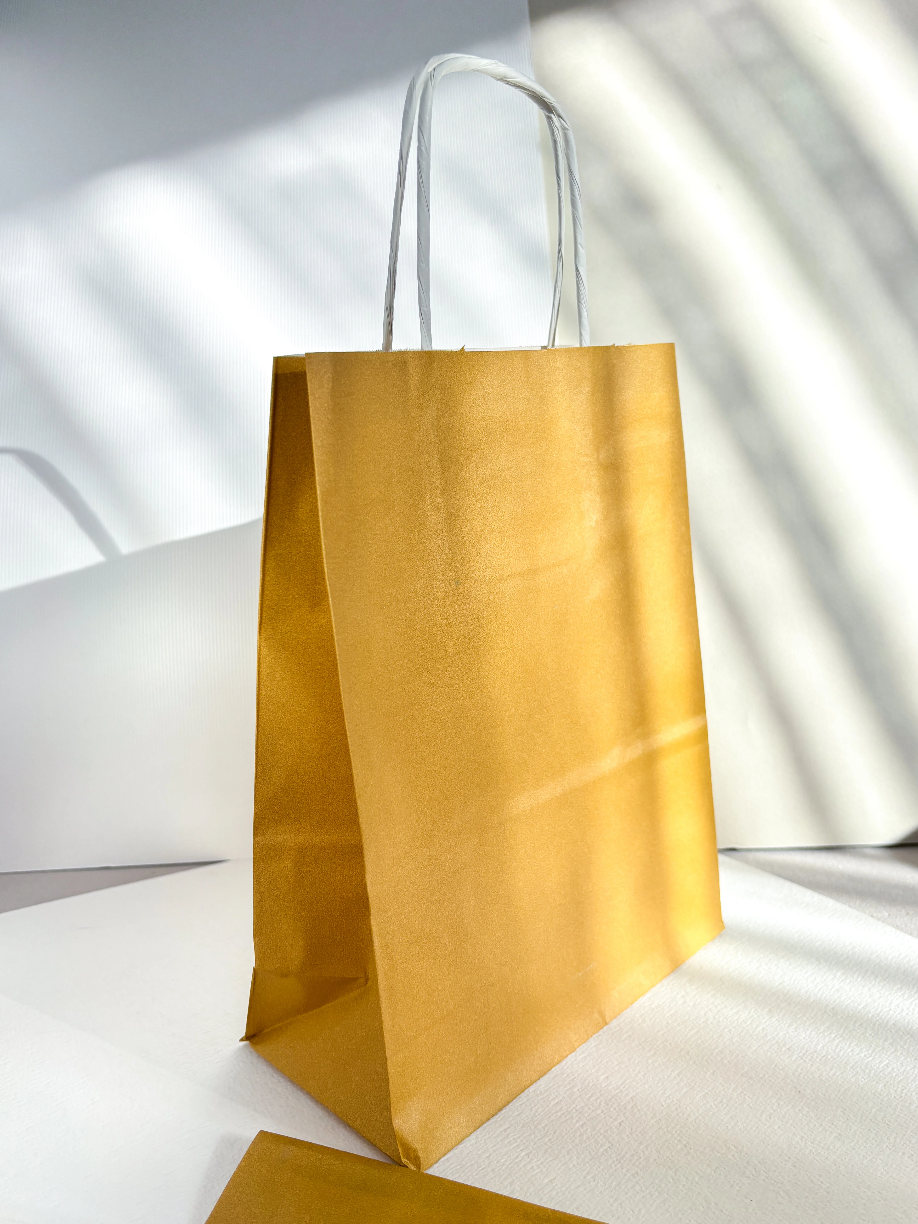 Gold Karton Çanta 1 Adet 18x24 cm (6,5 cm körüklü)