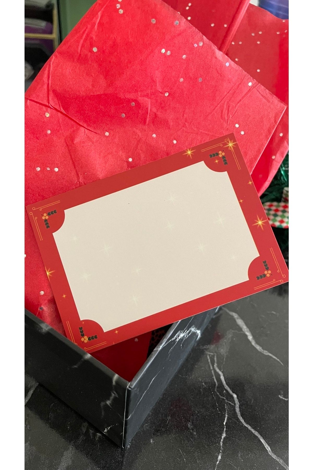 Yılbaşı Serisi 10x7 Cm 20 Adet Çift Yön Teşekkür/not Kartı Mutlu Yıllar