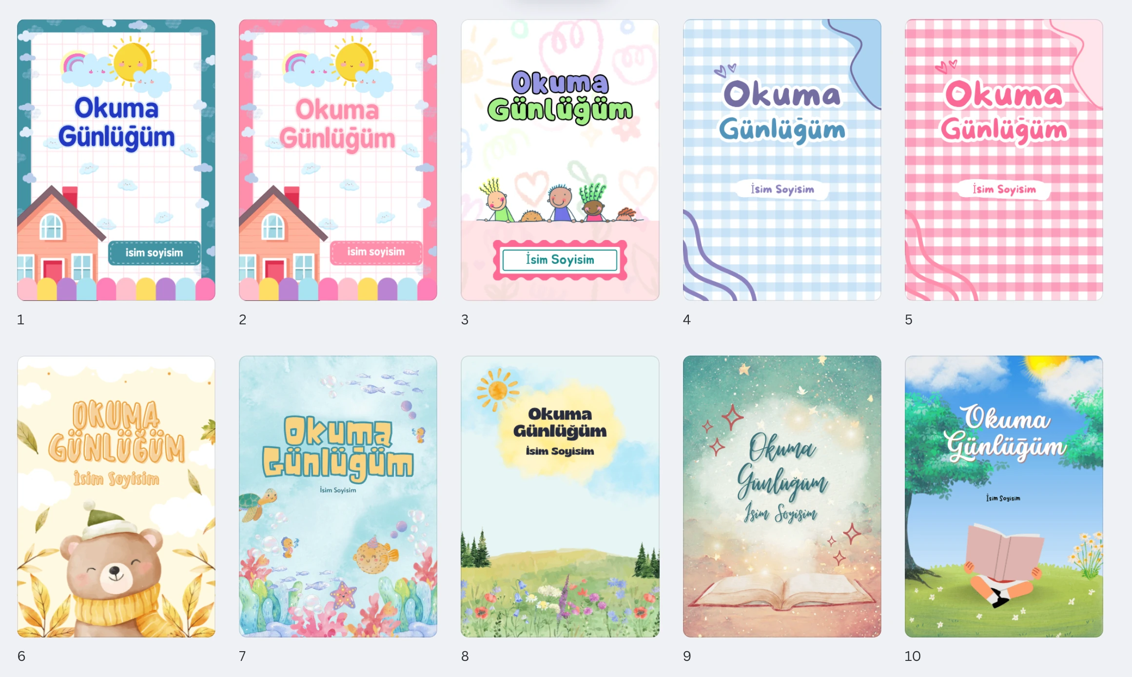 Kitap okuma günlüğü (ilkokul) A5 isme özel okuma takip defteri, çocuklar için aktivite defteri