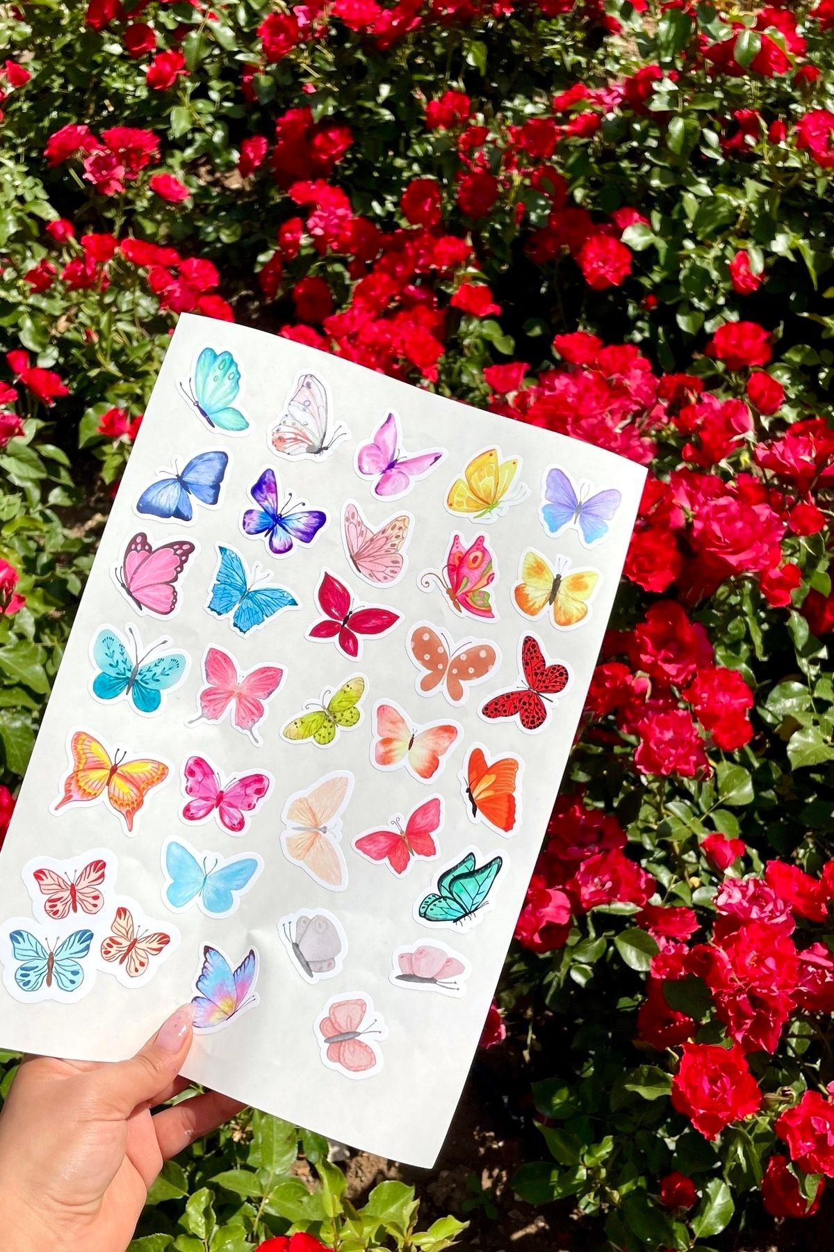 Mariposa Kelebek Sticker Seti 30 Adet Bullet Journal Sticker Sevgililer Günü Sticker