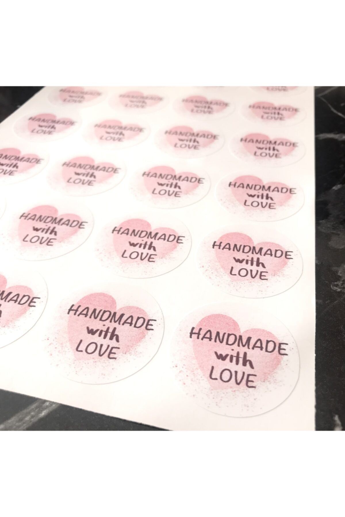 Sticker “handmade With Love” 35 Adet