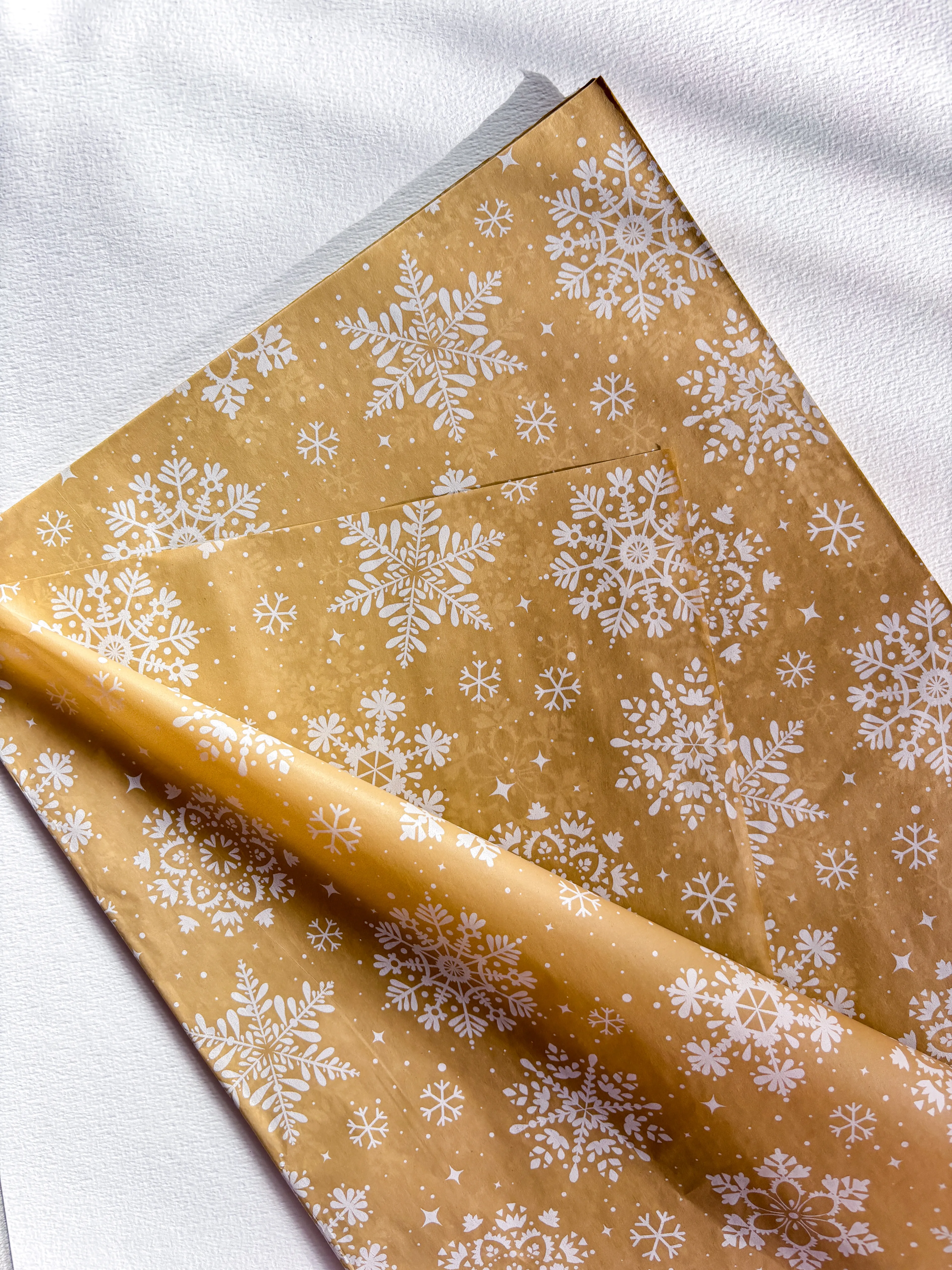 Kraft kar tanesi pelur kağıdı 10 adet 35x50 cm hediye paketi kağıdı, yılbaşı 