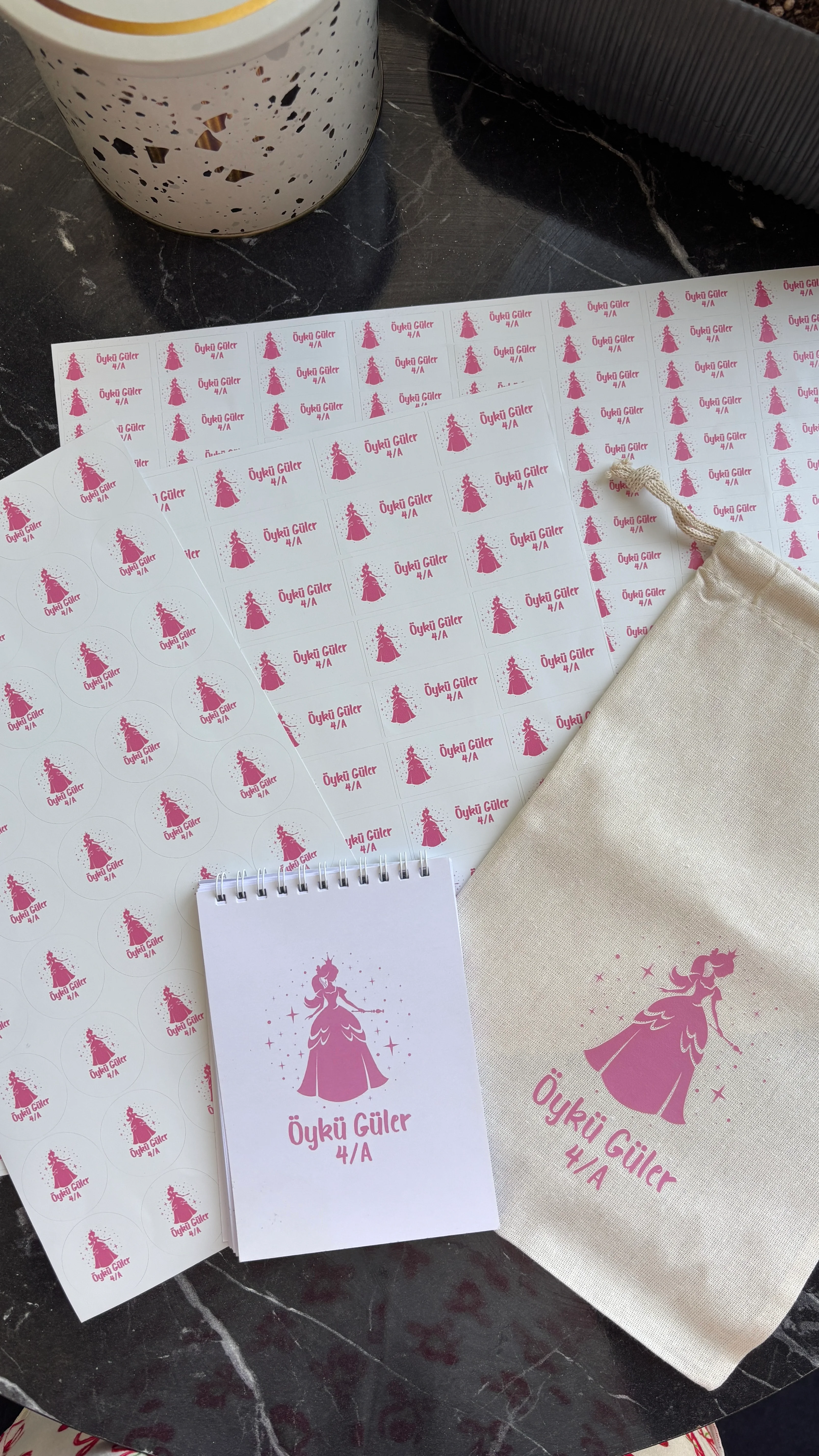 İsme Özel Çok Amaçlı Bez Kese 20x30 cm-1 Adet 